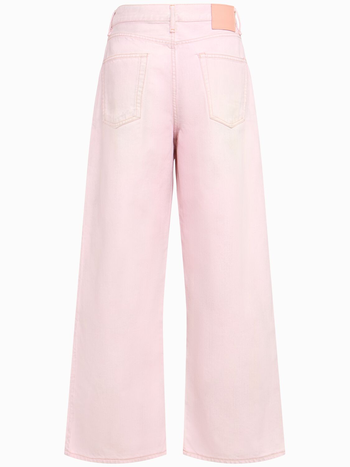 Acne Studios Womens Pale Pink 1981 Wide-leg Denim Jeans Xxs In Pink
