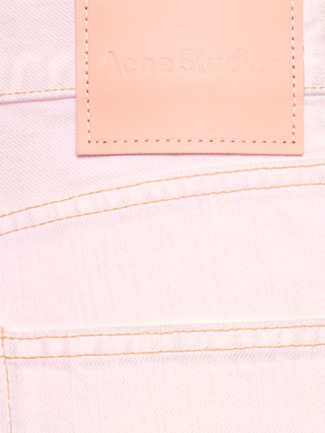 Acne Studios Womens Pale Pink 1981 Wide-leg Denim Jeans Xxs In Pink