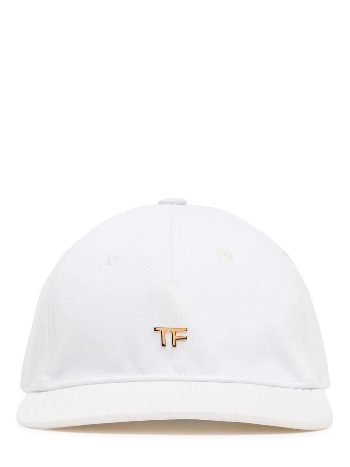 Tf Cotton Canvas & Leather Baseball Cap