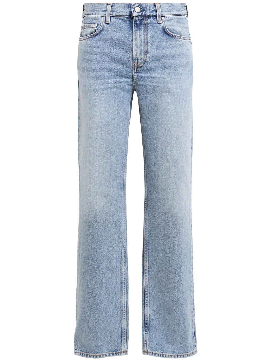 Totême Low Rise Straight Cotton Denim Jeans