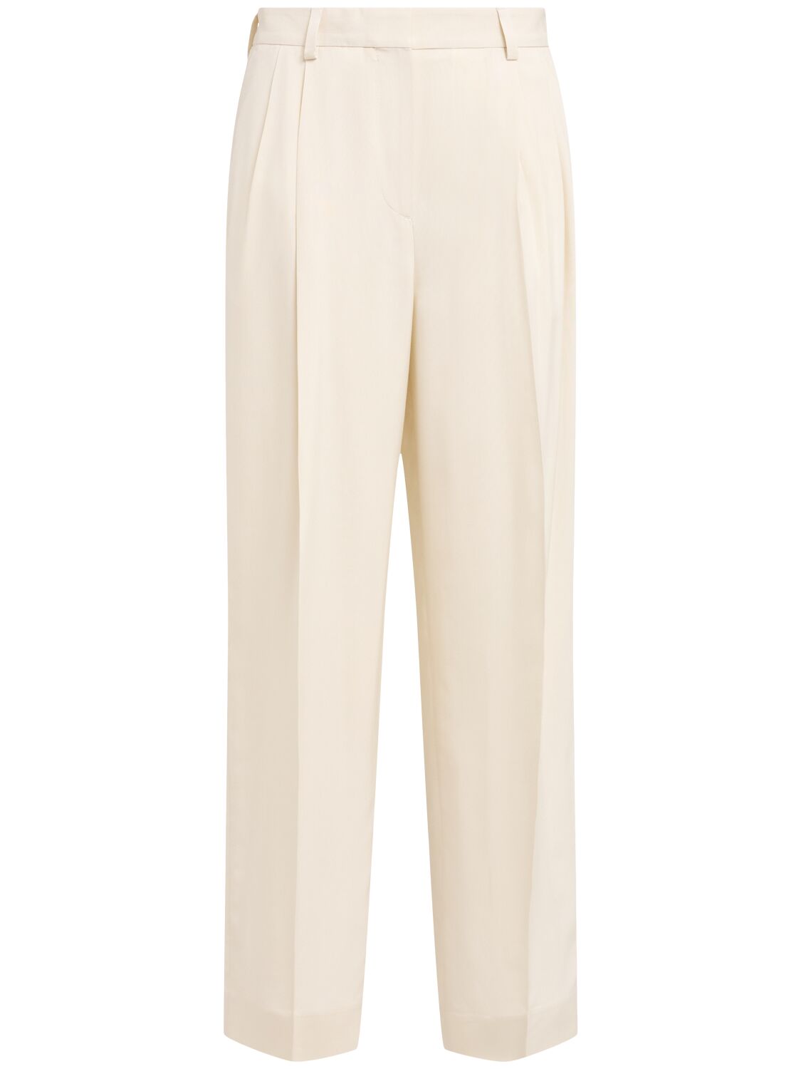 Totême Double-pleat Viscose Straight Pants