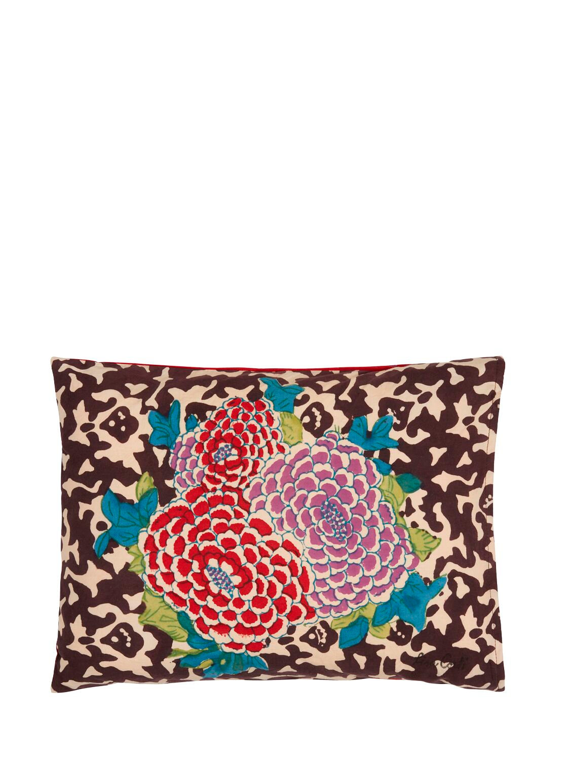 Lisa Corti Arabesque Corolla Baby Cushion In Multi