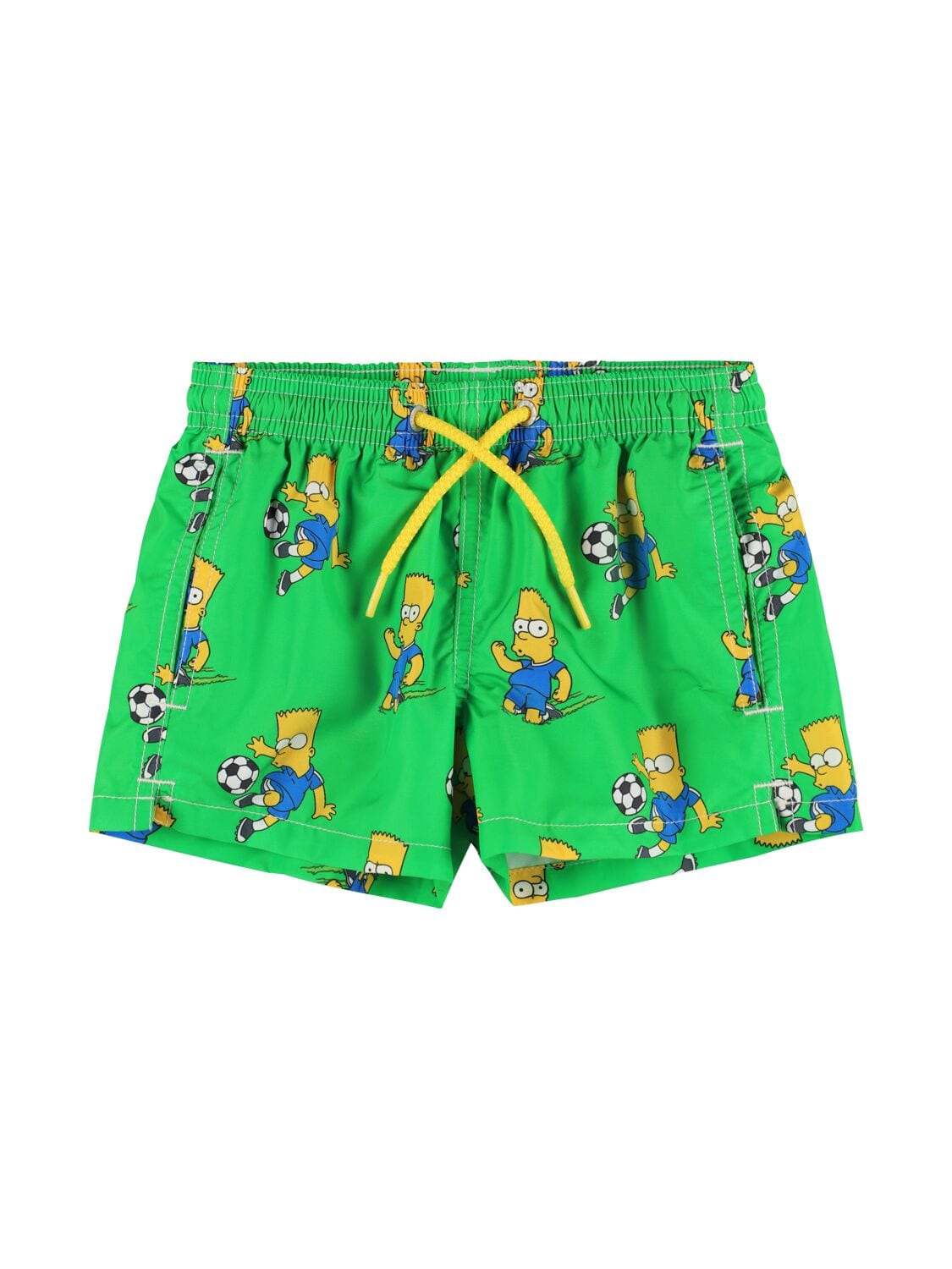 Bart Simpson Print Nylon Swim Shorts