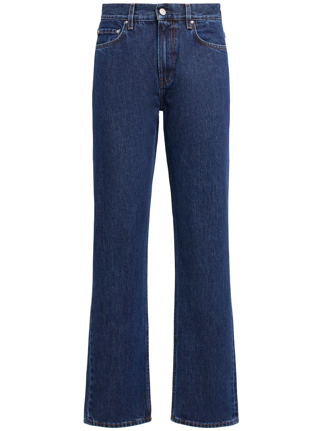Totême Low Rise Straight Cotton Denim Jeans