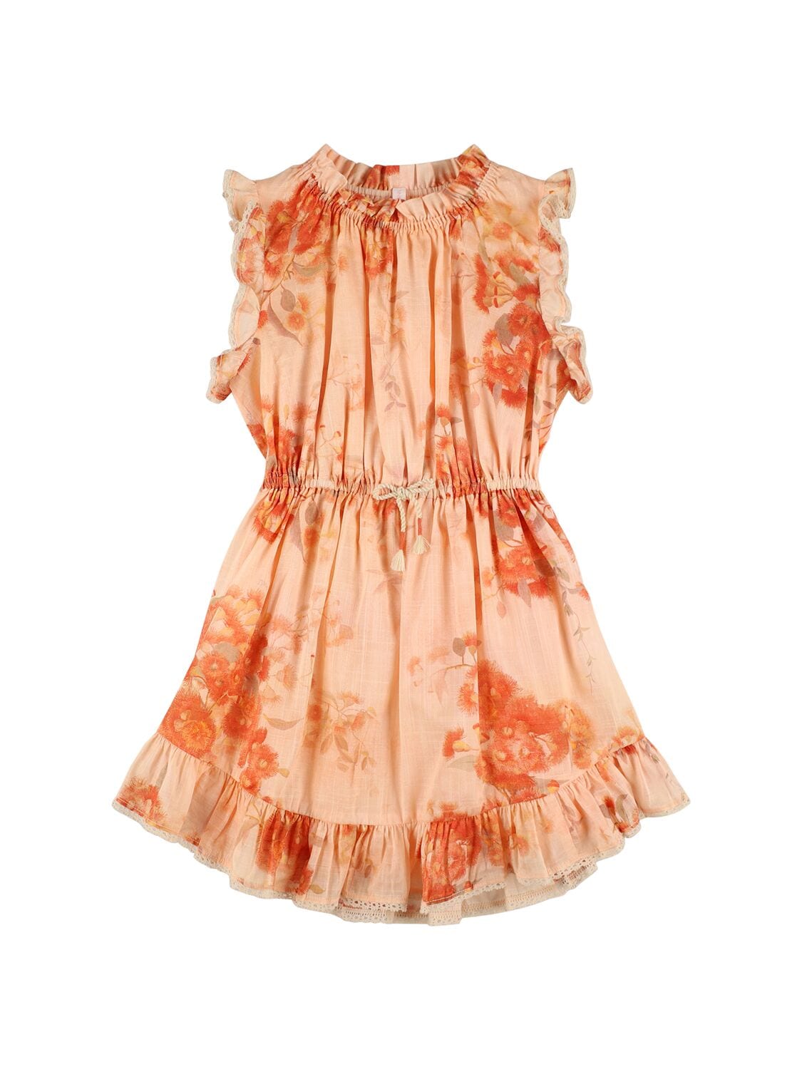 Floral Print Cotton Muslin Dress