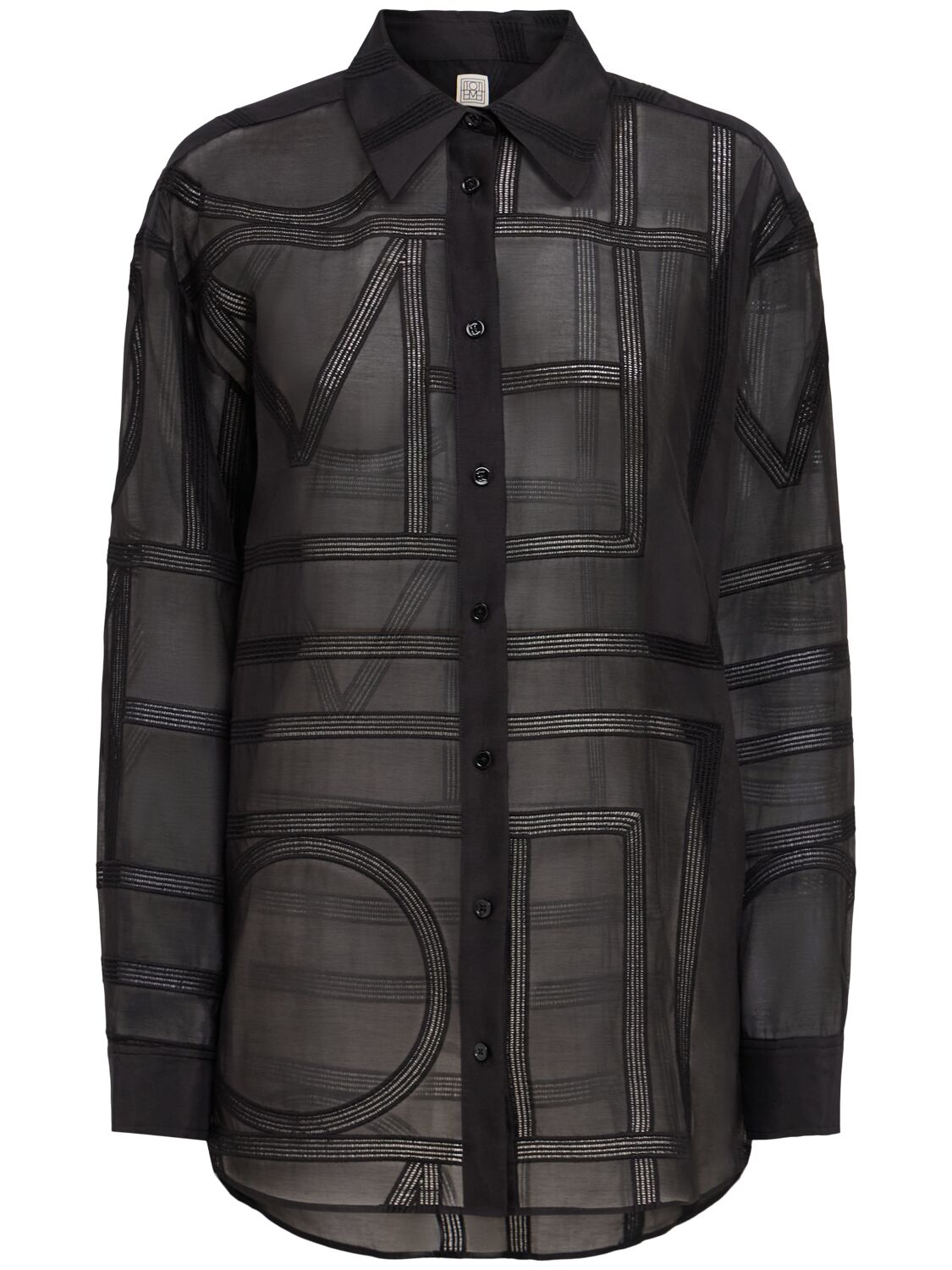 Chemise Classique En Coton Mélangé Biologique - TOTEME - Modalova