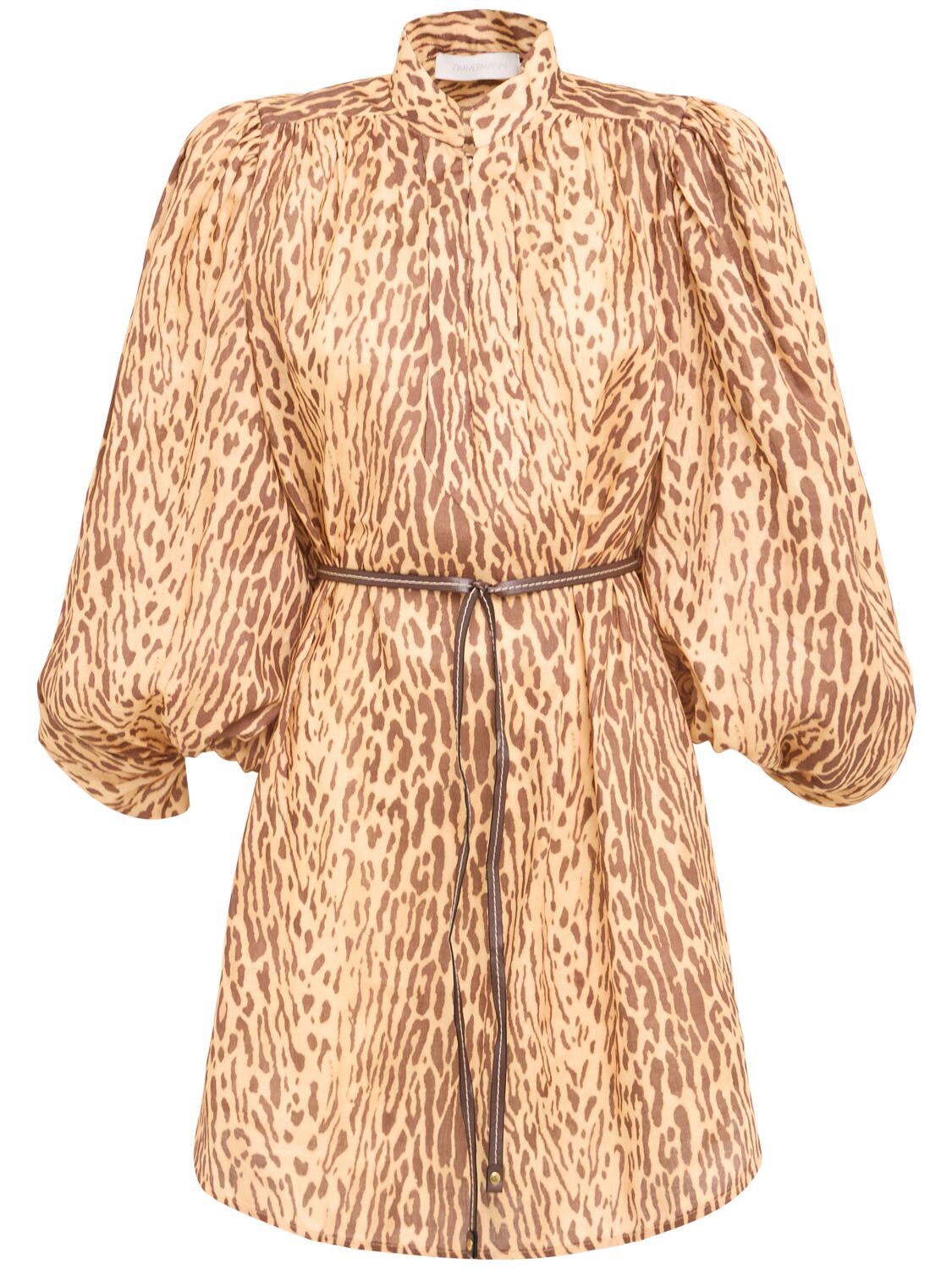 Cascadian Linen Tunic Dress - ZIMMERMANN - Modalova
