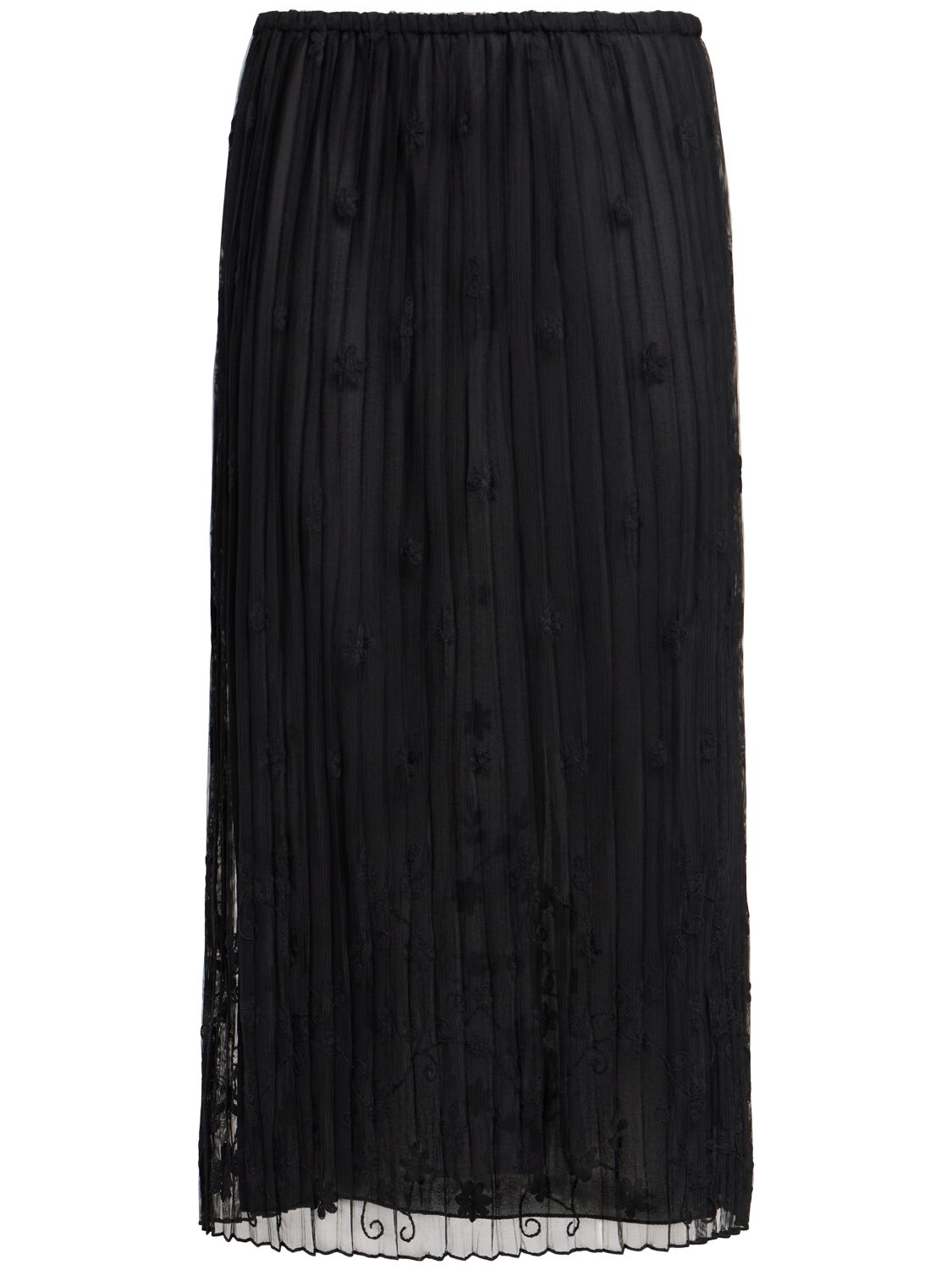 Flower Embroidered Tulle Long Skirt - TOTEME - Modalova