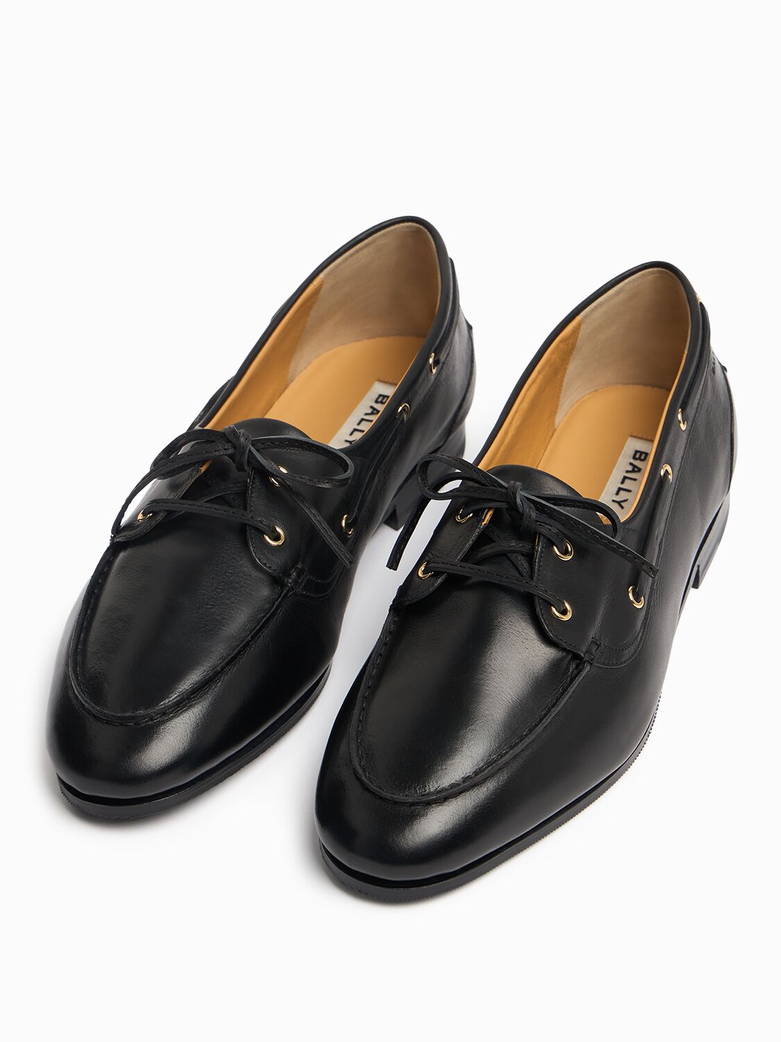 フラットシューズ Bally Pathy' Black Leather Loafers Bally Pathy Leather Loafers | Saks Fifth Avenue