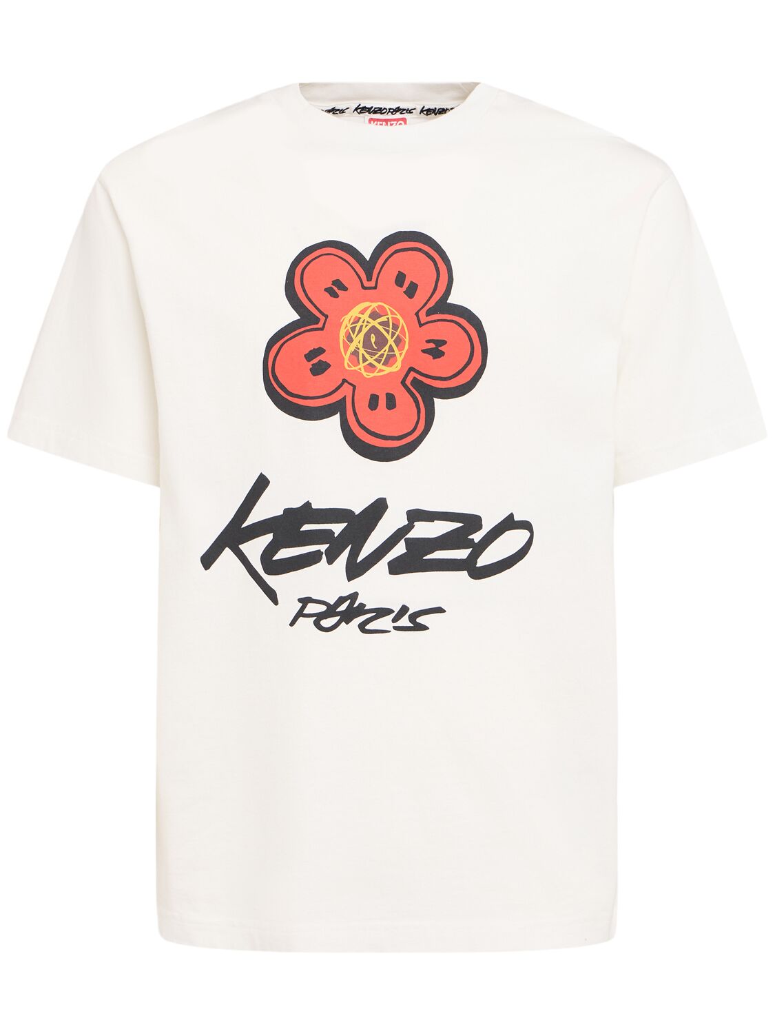 T-shirt Classique En Coton Kenzo Futura - KENZO PARIS - Modalova