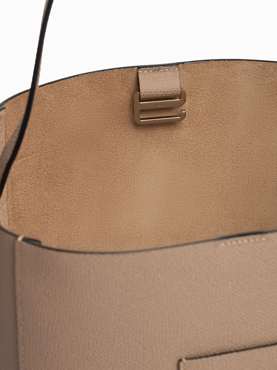 Valextra Medium Bucket Leather Shoulder Bag