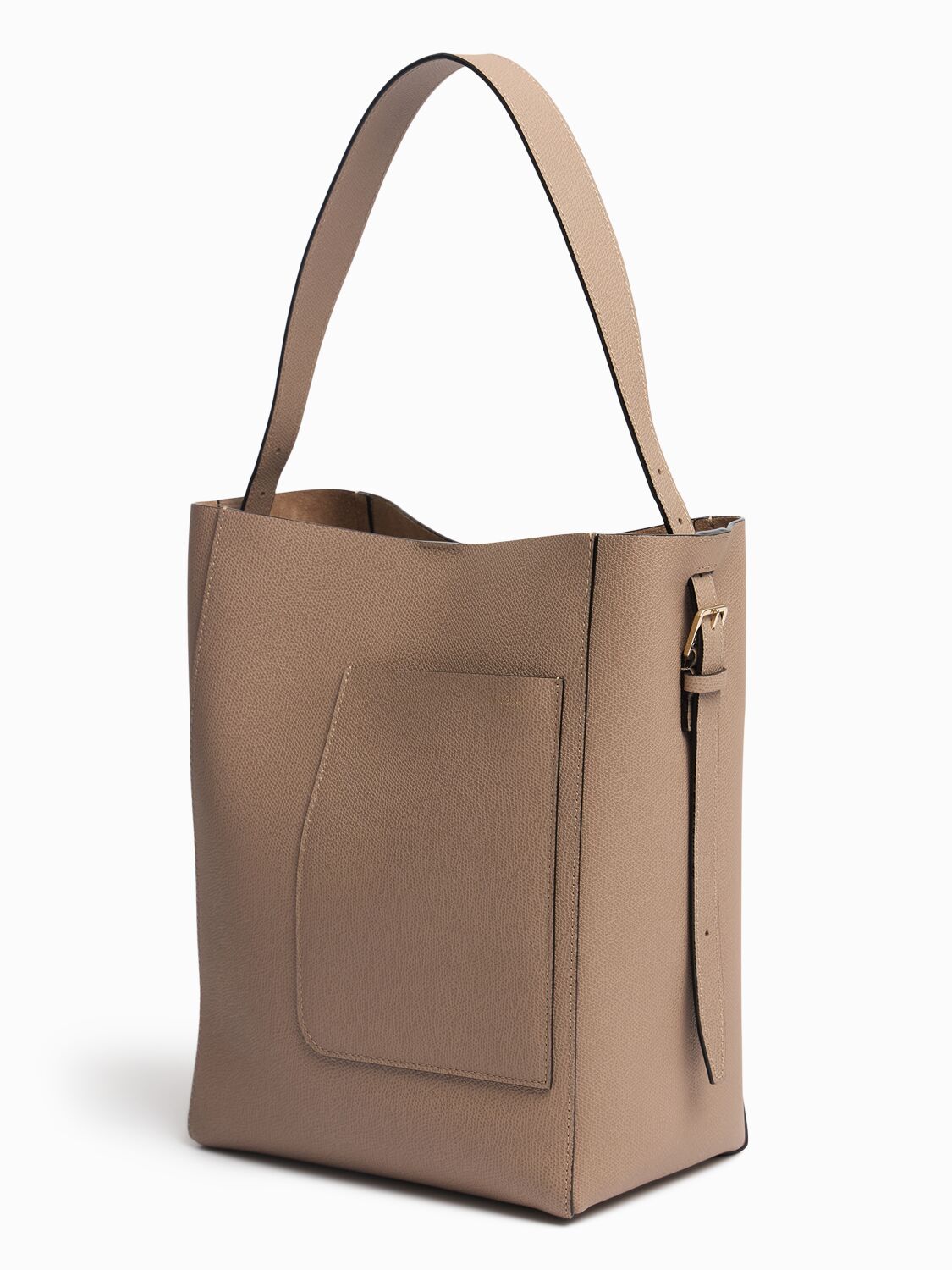 Valextra Medium Bucket Leather Shoulder Bag