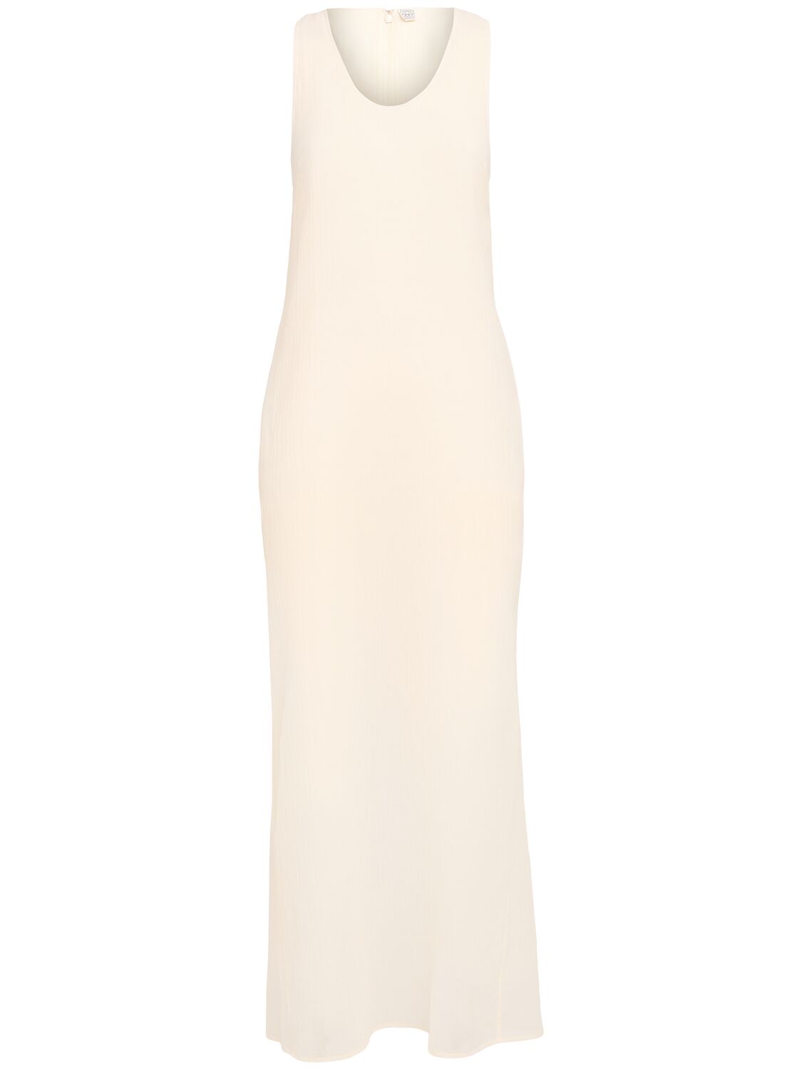 Robe Longue En Coton Mélangé Froissé - TOTEME - Modalova