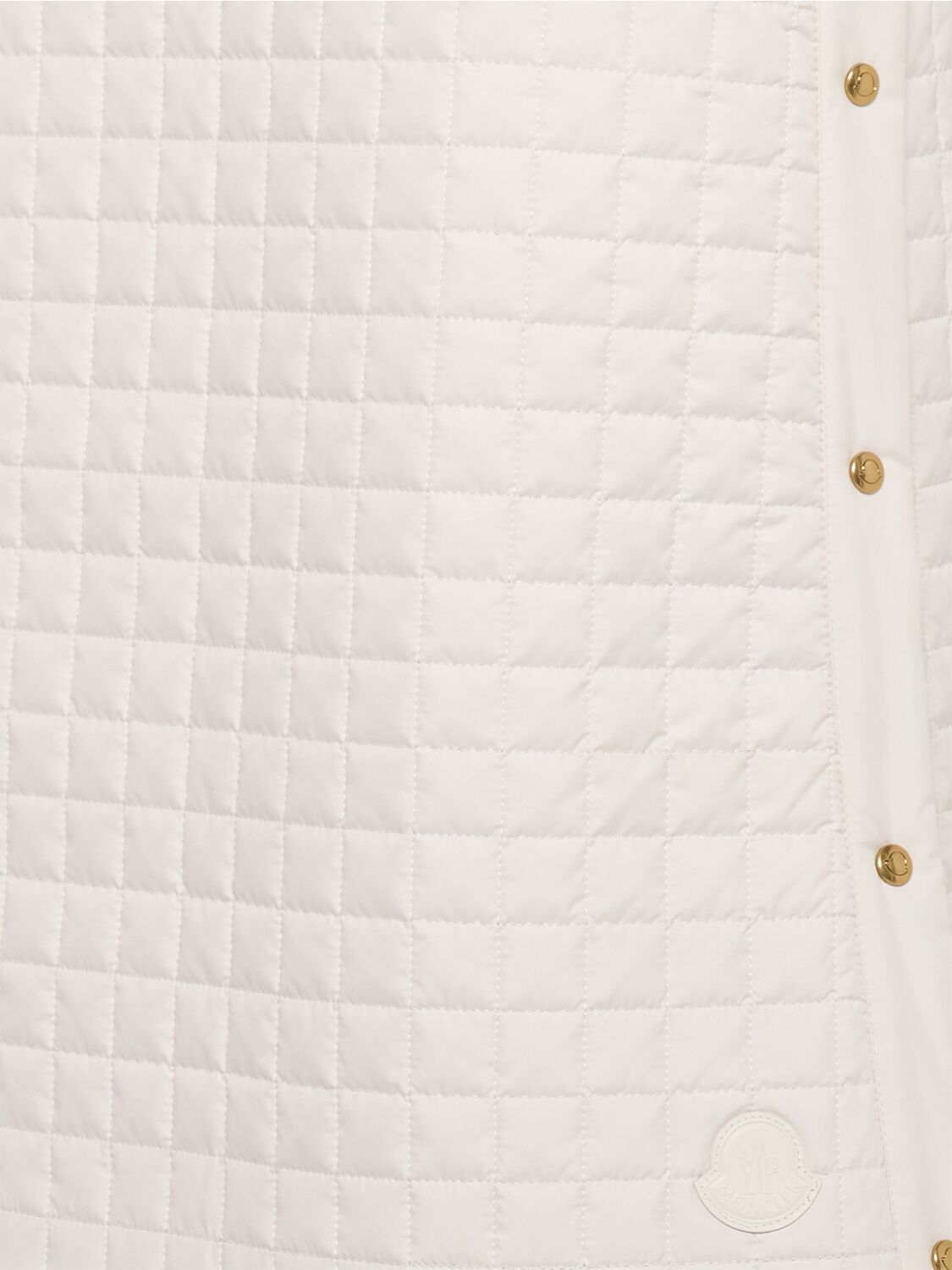 Moncler Square Quilted Tech Midi Skirt In White