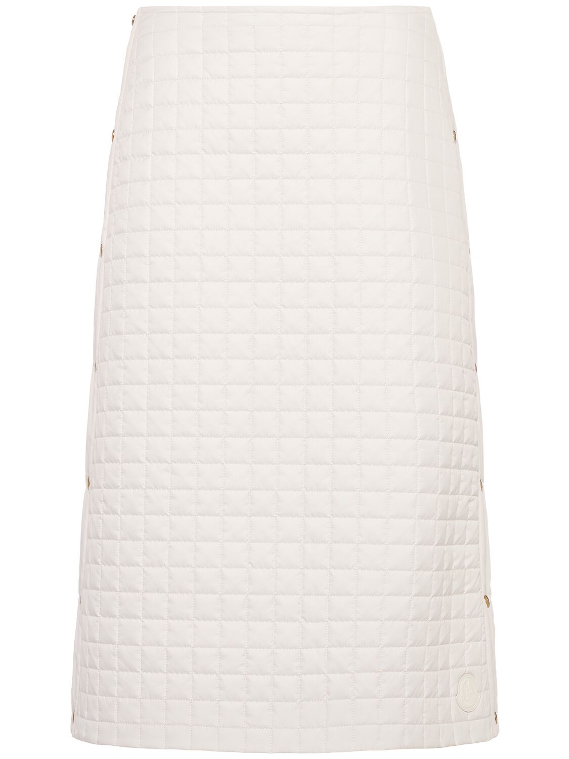 Moncler Square Quilted Tech Midi Skirt