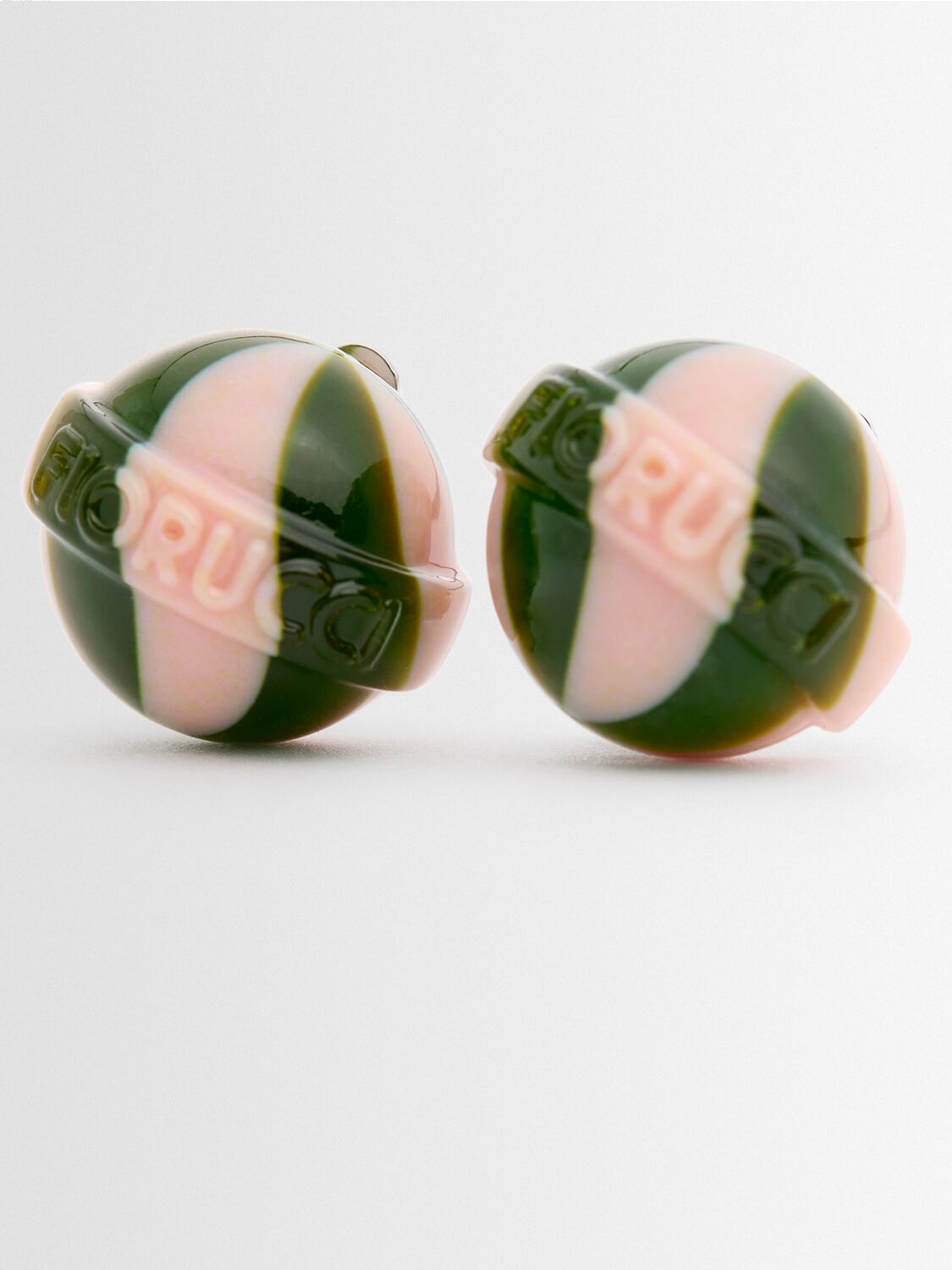 Fiorucci Striped Mini Lollipop Earrings