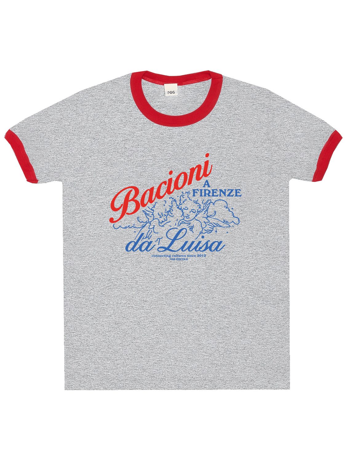 Nss Edicola Bacioni Da Luisa T-shirt In Gray