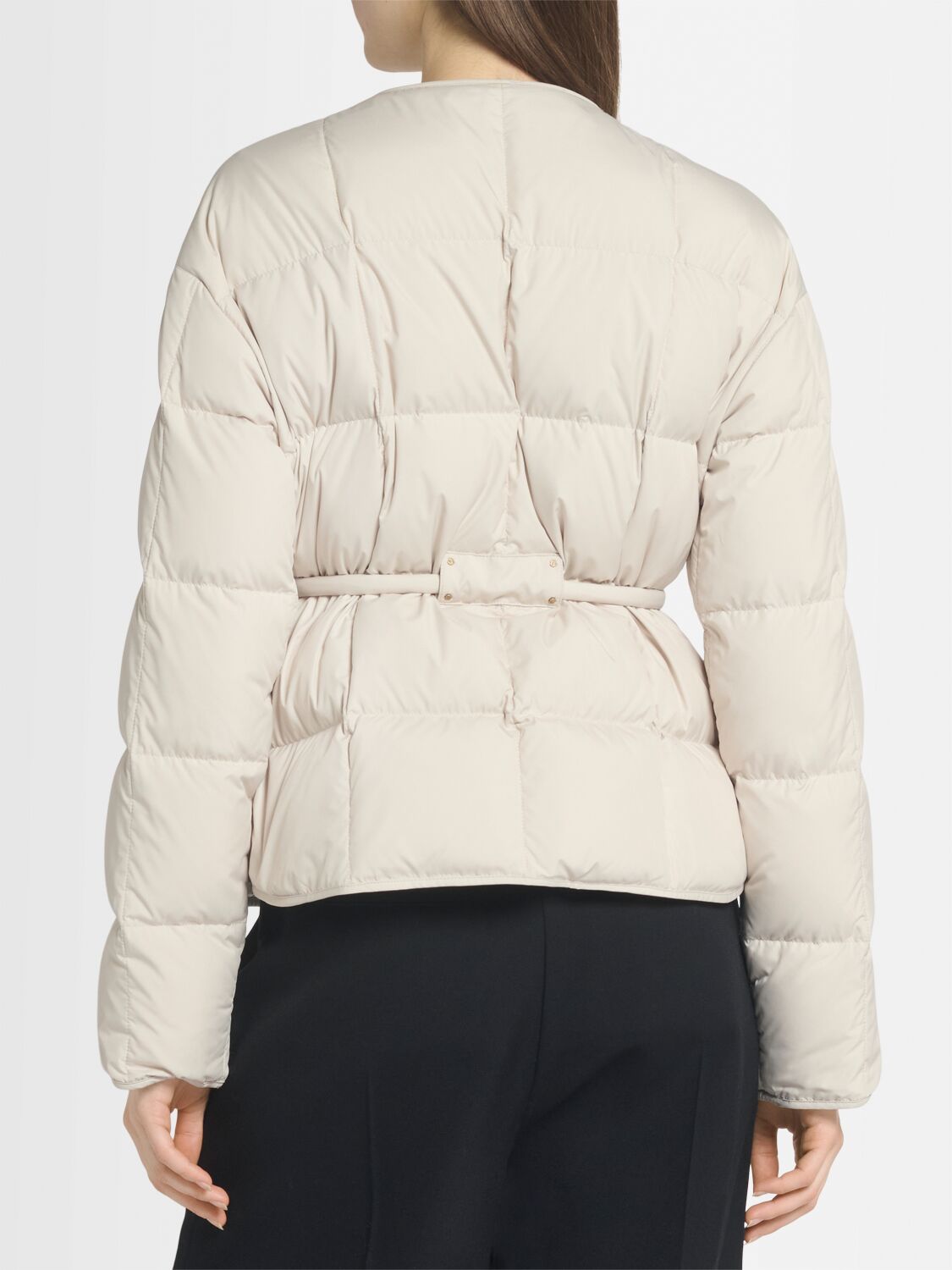 Moncler Caramagne Belted Tech Down Jacket