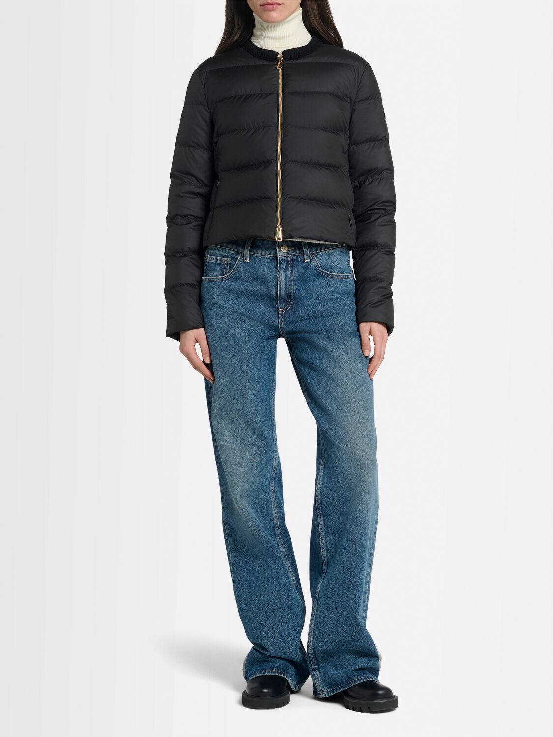 Moncler Mauvezin Wool-trimmed Down Jacket
