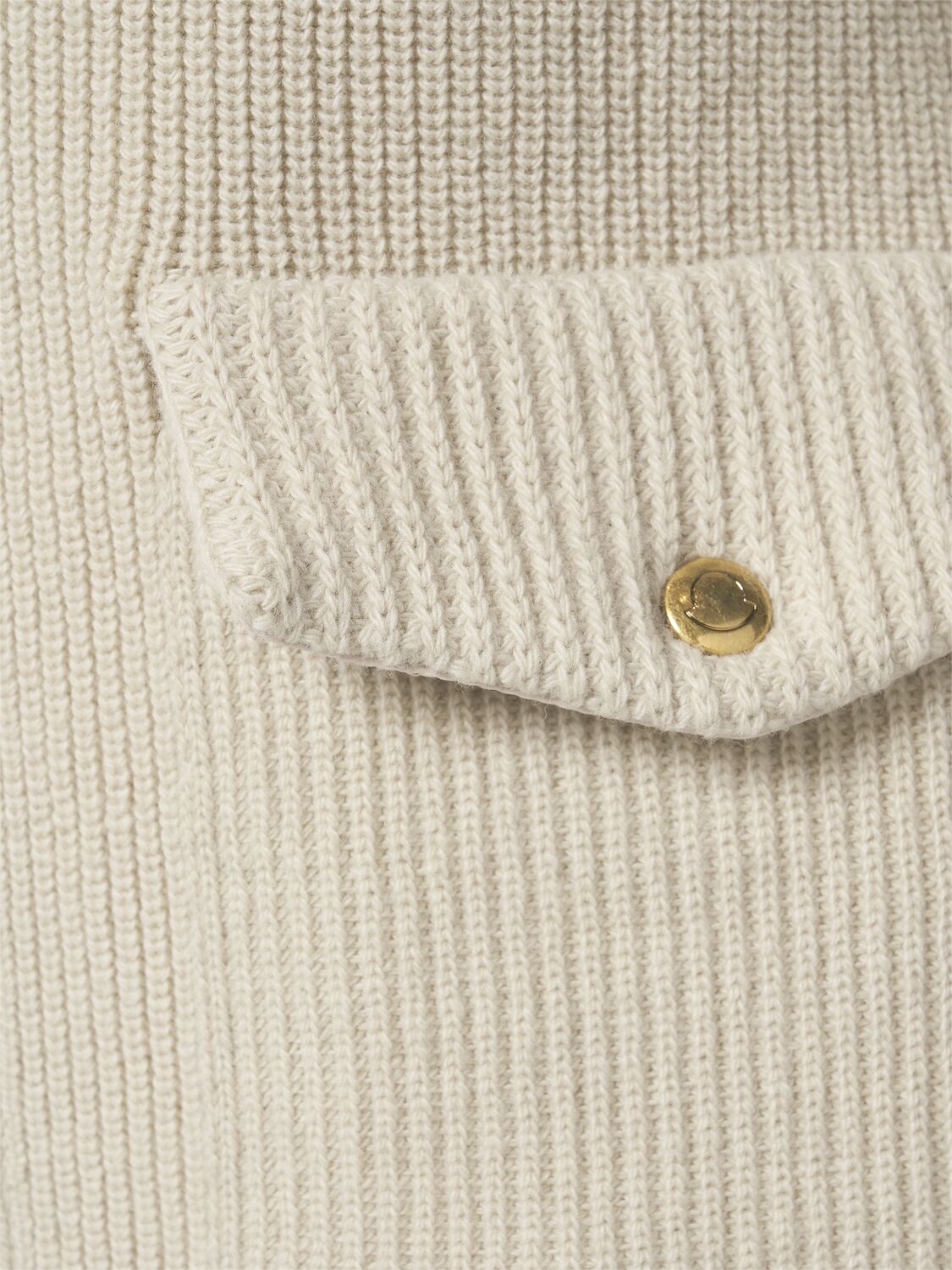 Moncler Virgin Wool & Tech Down Cardigan