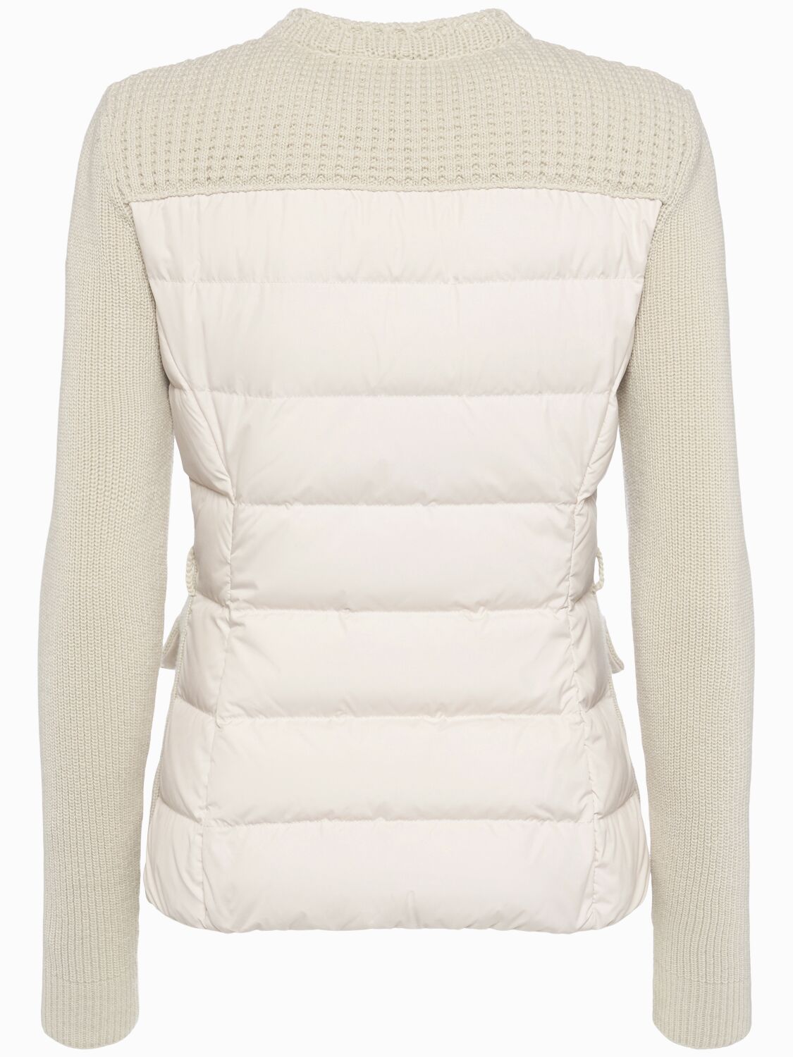 Moncler Virgin Wool & Tech Down Cardigan