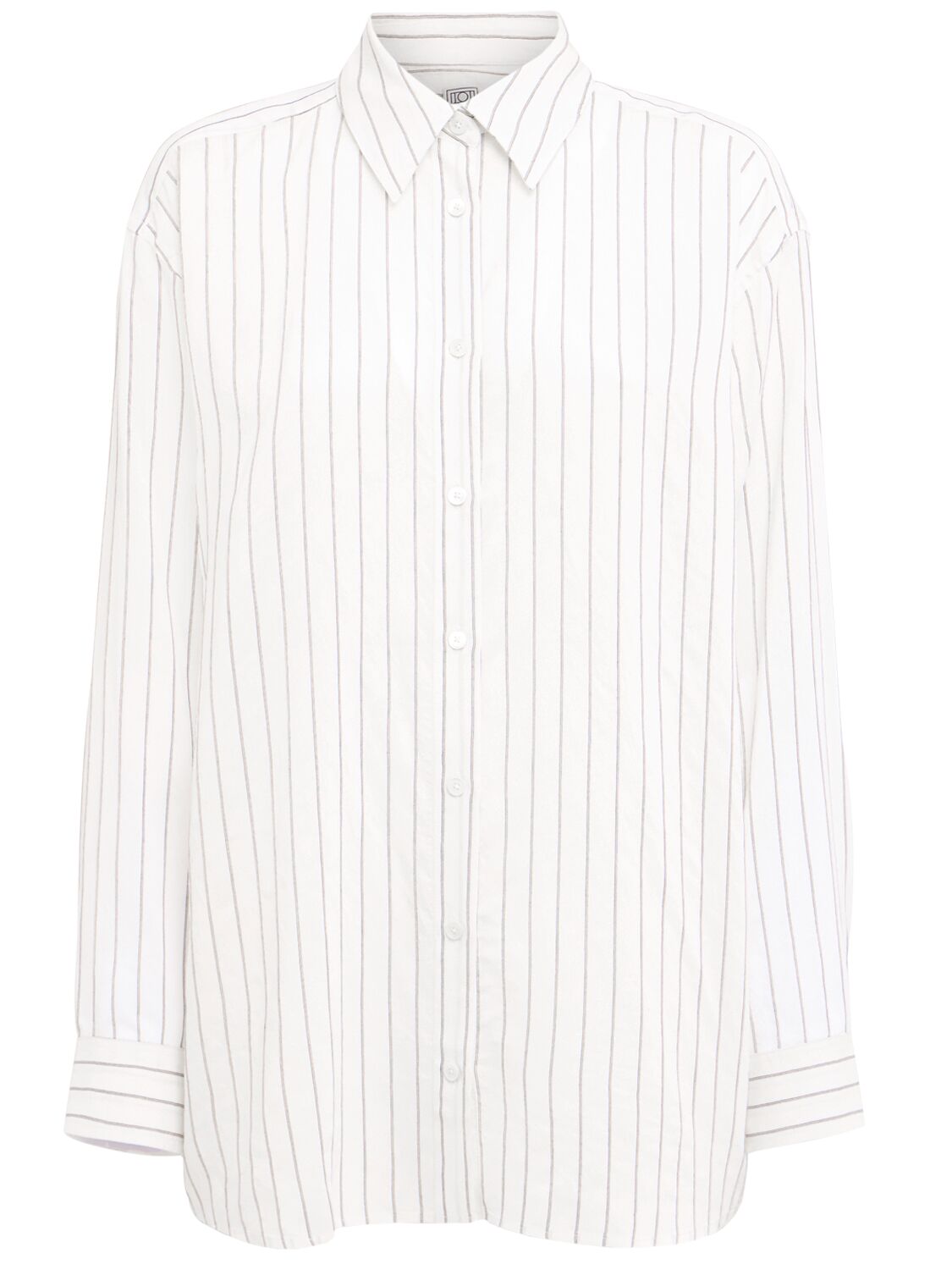 TOTEME Classic Striped Viscose Blend Shirt