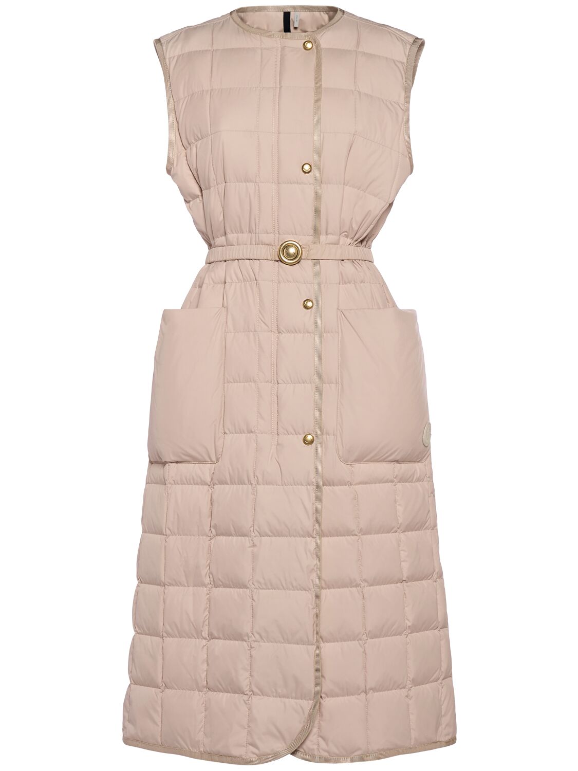 Moncler Butor Long Quilted Tech Down Vest