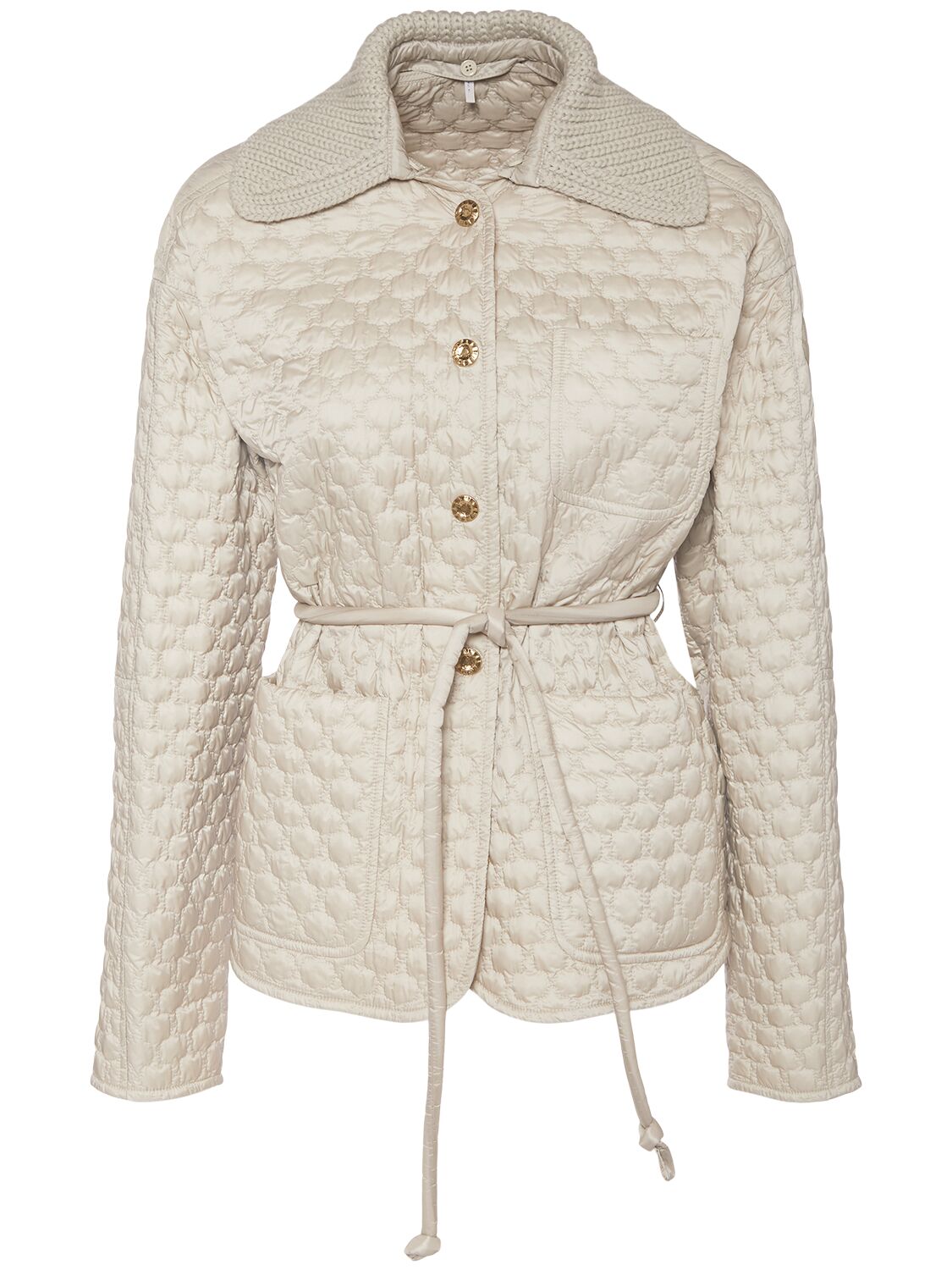Moncler Raray Belted Nylon Down Jacket