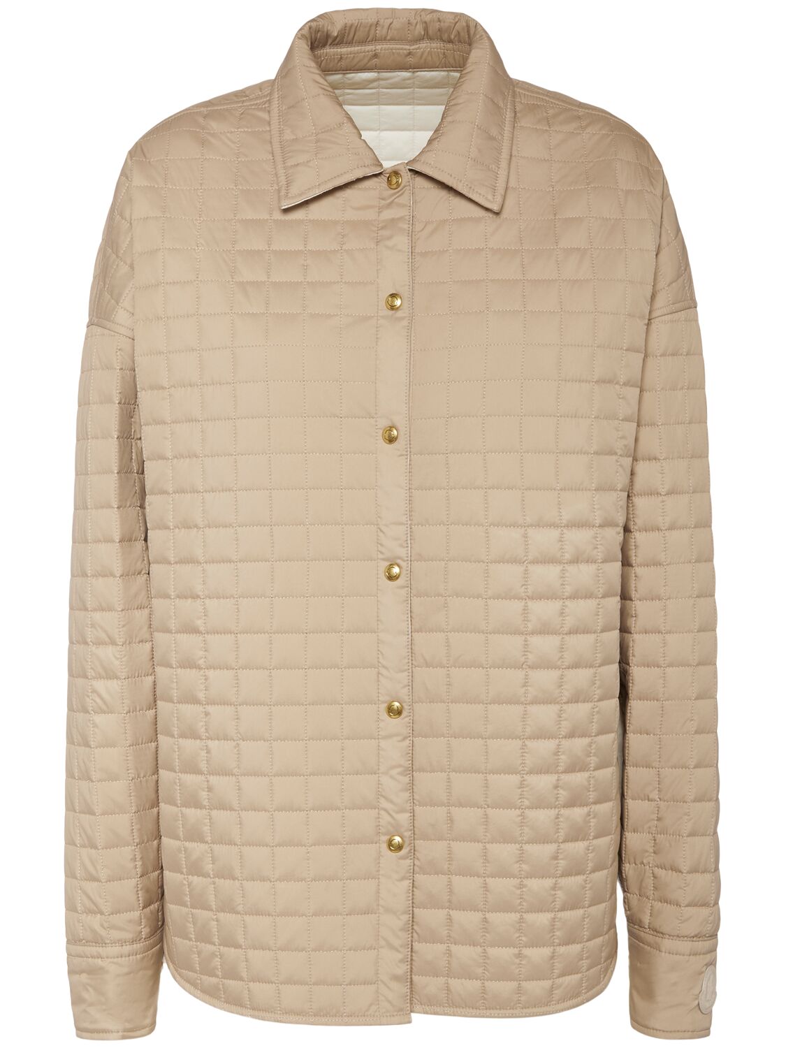 Moncler Square Quilted Nylon Padded Shirt