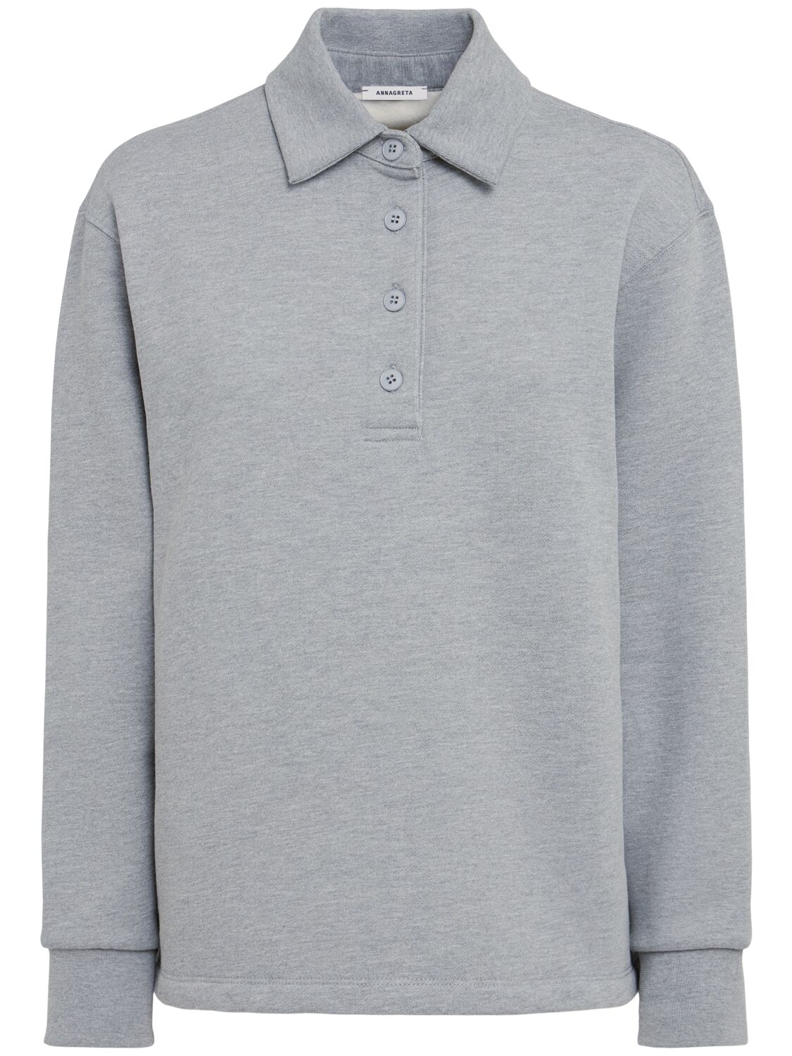 Florence Cotton Sweatshirt Polo