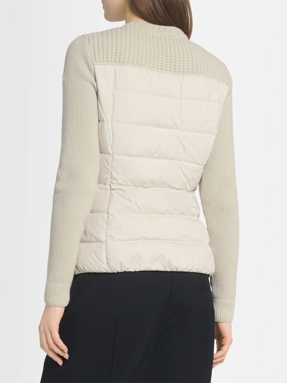 Moncler Virgin Wool & Tech Down Cardigan