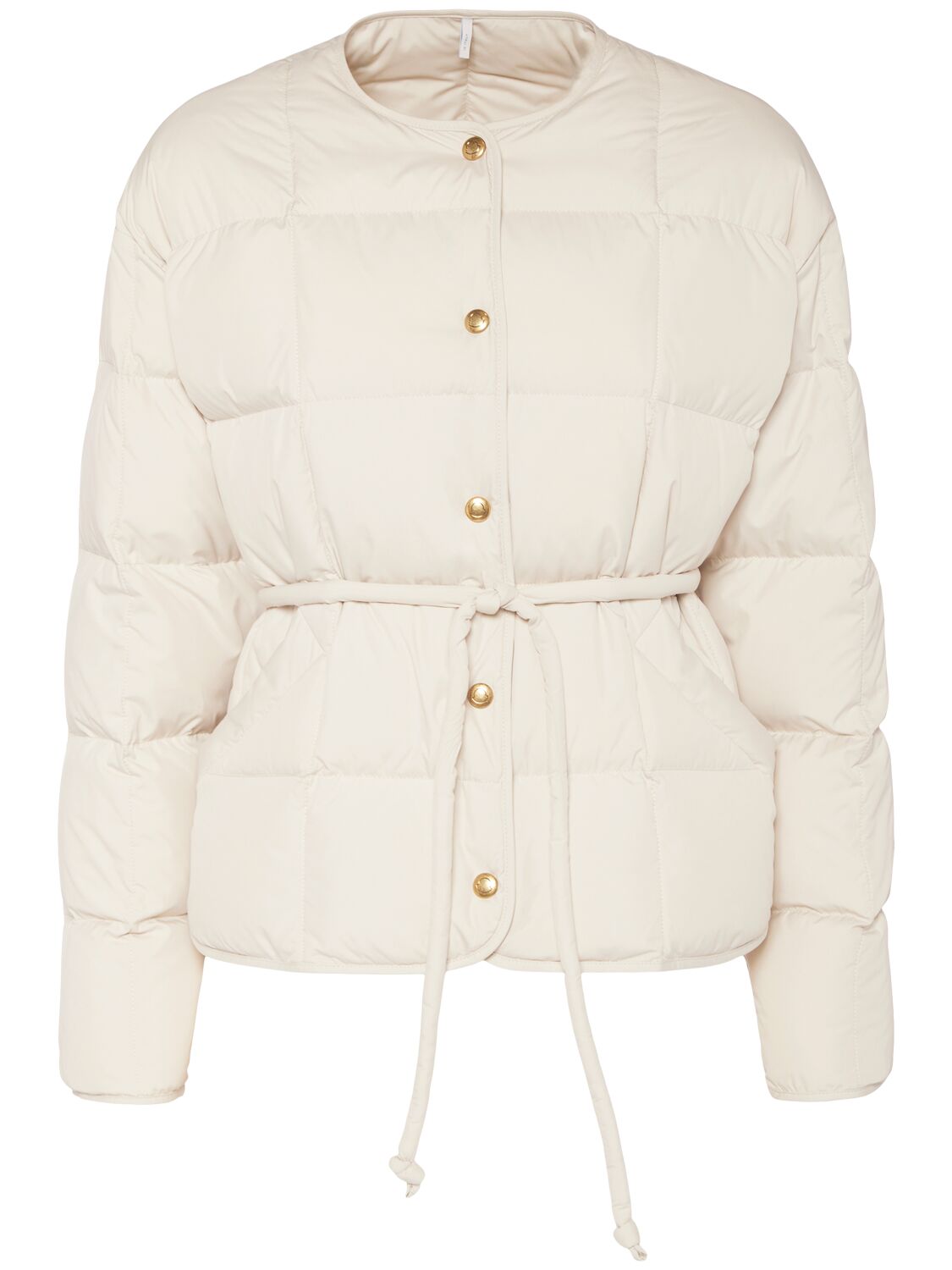 Moncler Caramagne Belted Tech Down Jacket