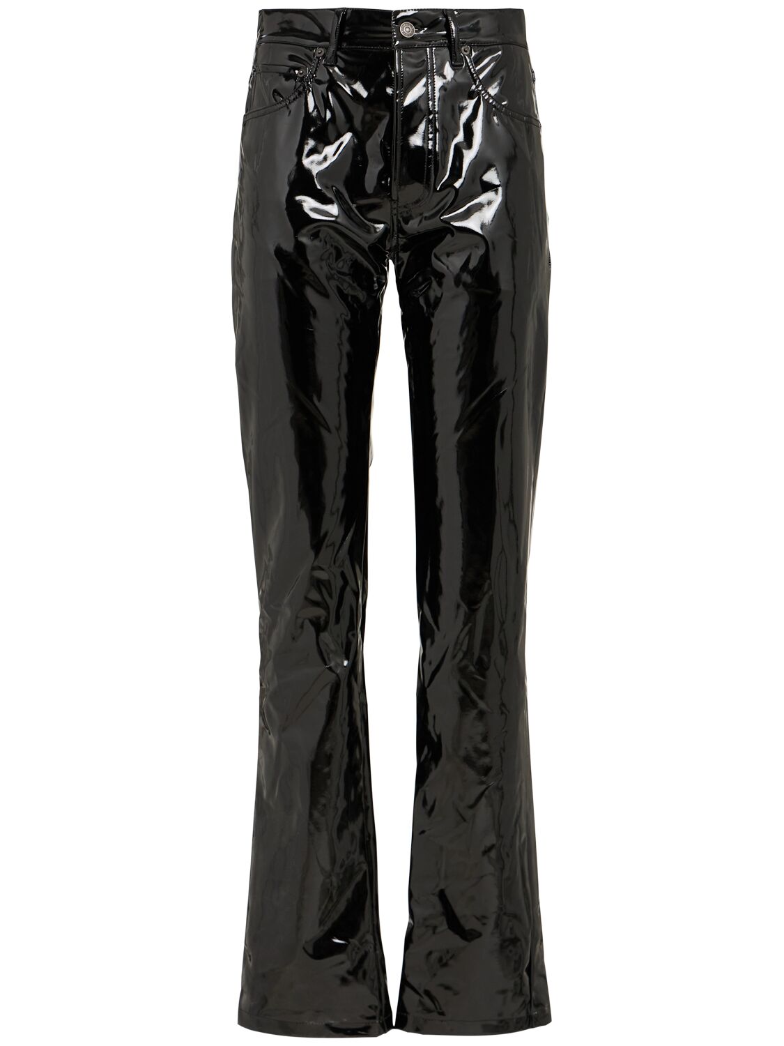 Fiorucci Stretch Vinyl Straight Fit Pants
