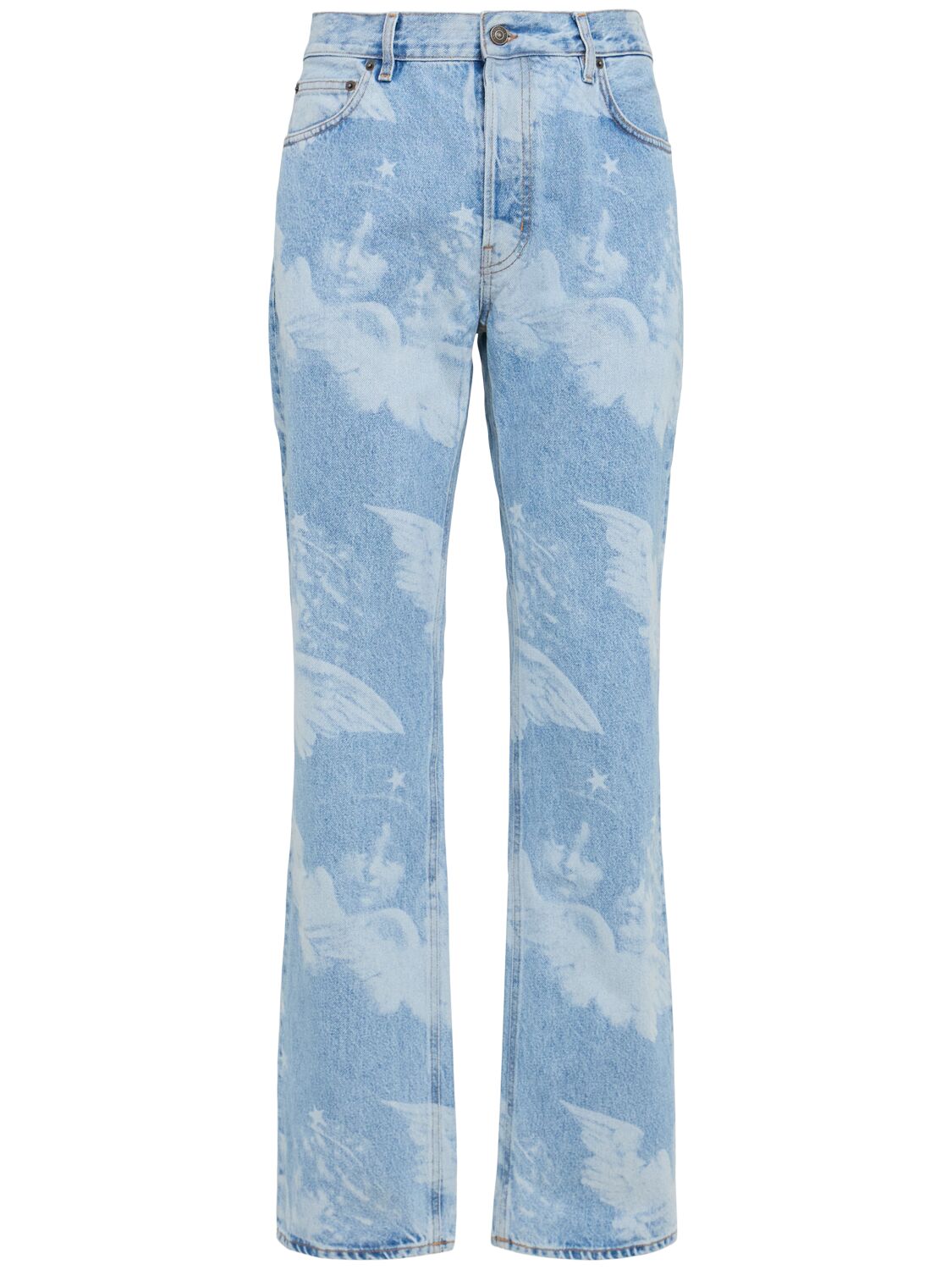 Fiorucci Angel Print Straight Fit Jeans