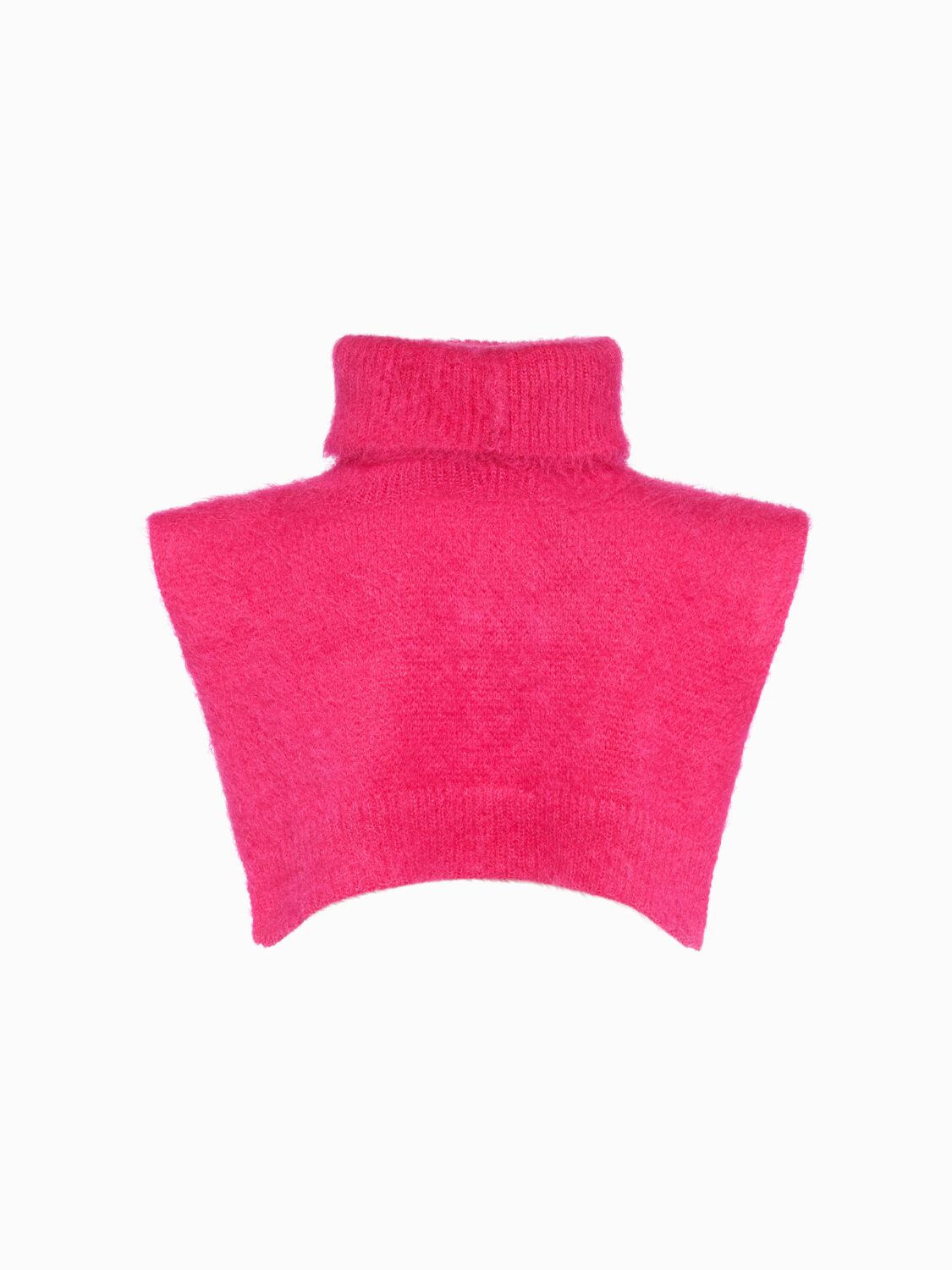 Moncler Logo Mohair & Wool Blend Cape