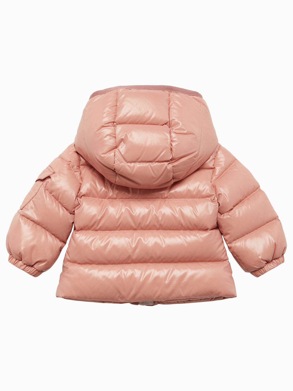 Moncler Bady Nylon Down Jacket In Pink