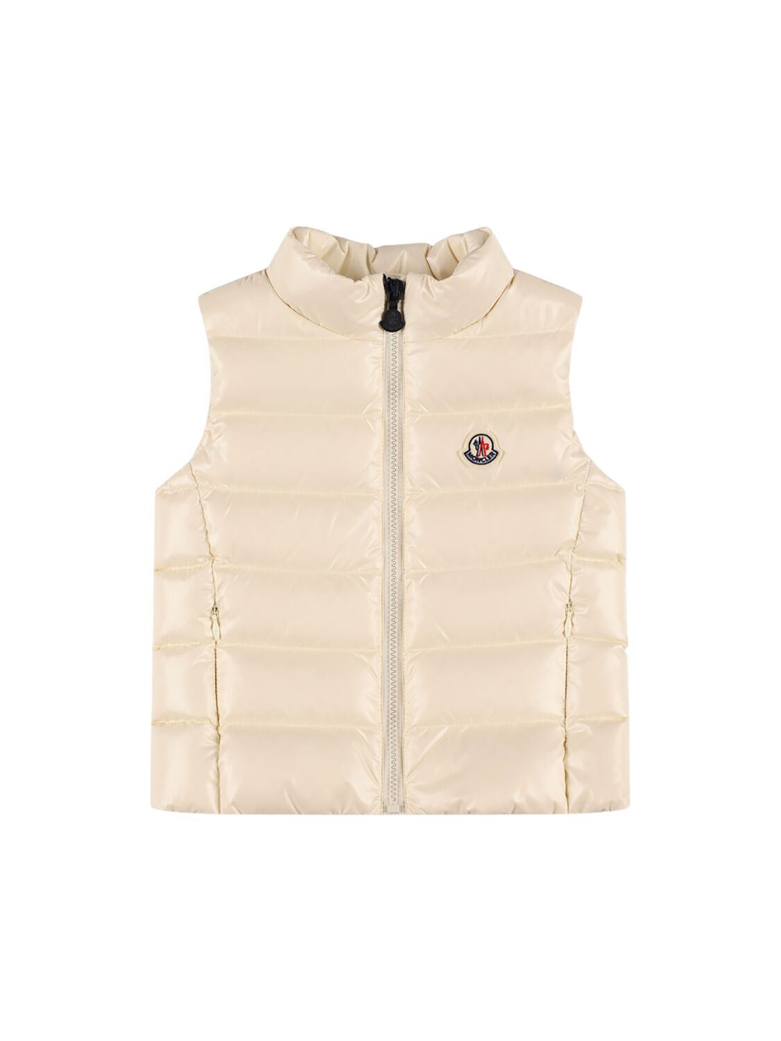 Moncler Ghany Nylon Down Vest In Neutral