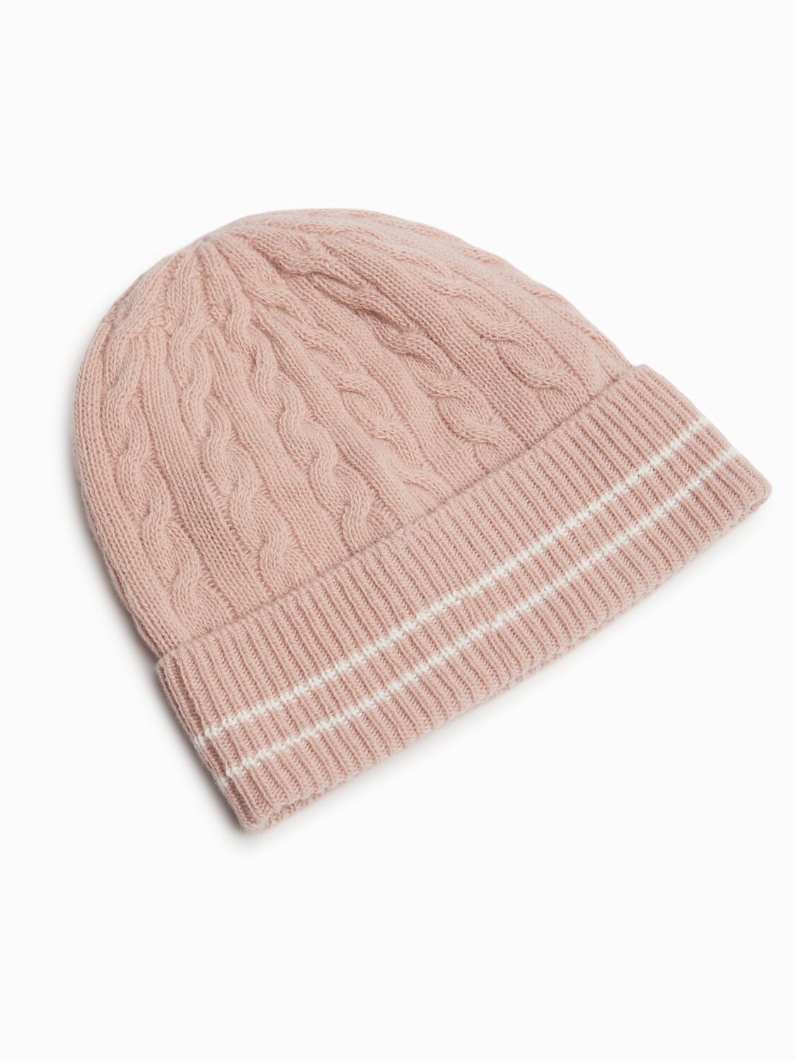 Moncler Stripe Trimmed Virgin Wool Beanie