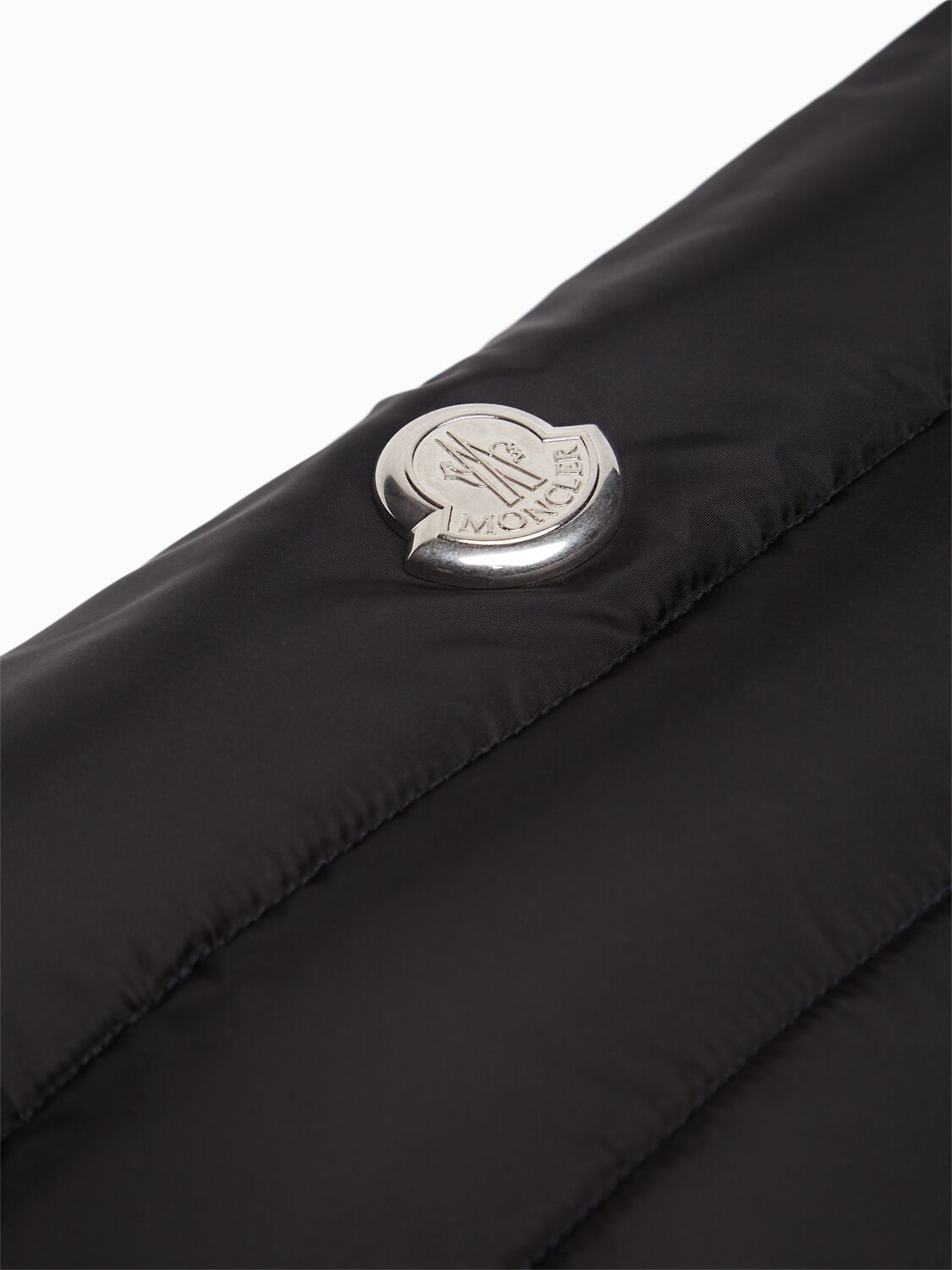 Moncler Caradoc Beauty Case In Quilted Black Nylon