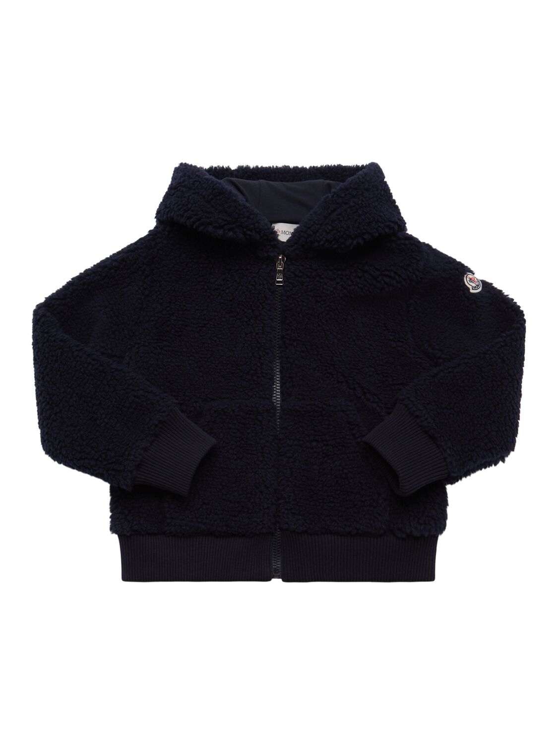 Moncler Tech Teddy Zip-up Hoodie