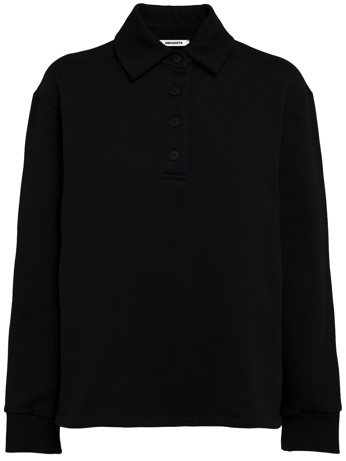 Florence Cotton Sweatshirt Polo
