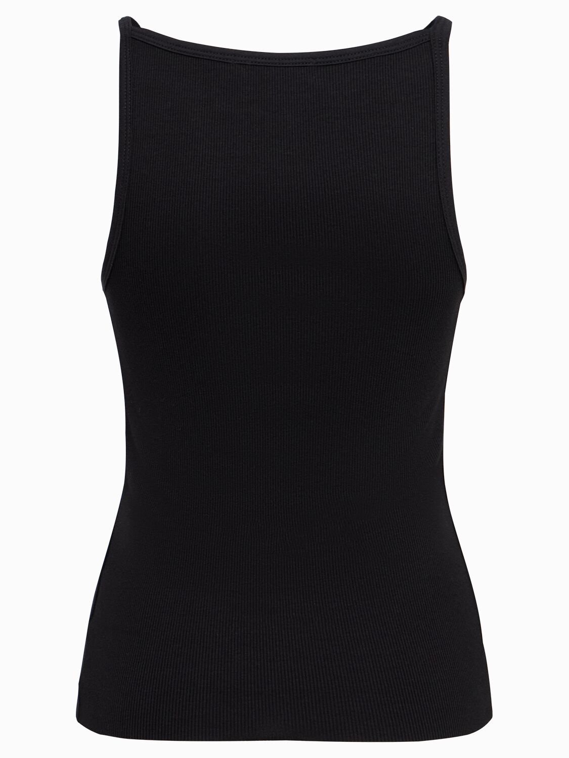 Éterne Iris Cotton Blend Jersey Tank Top In Black