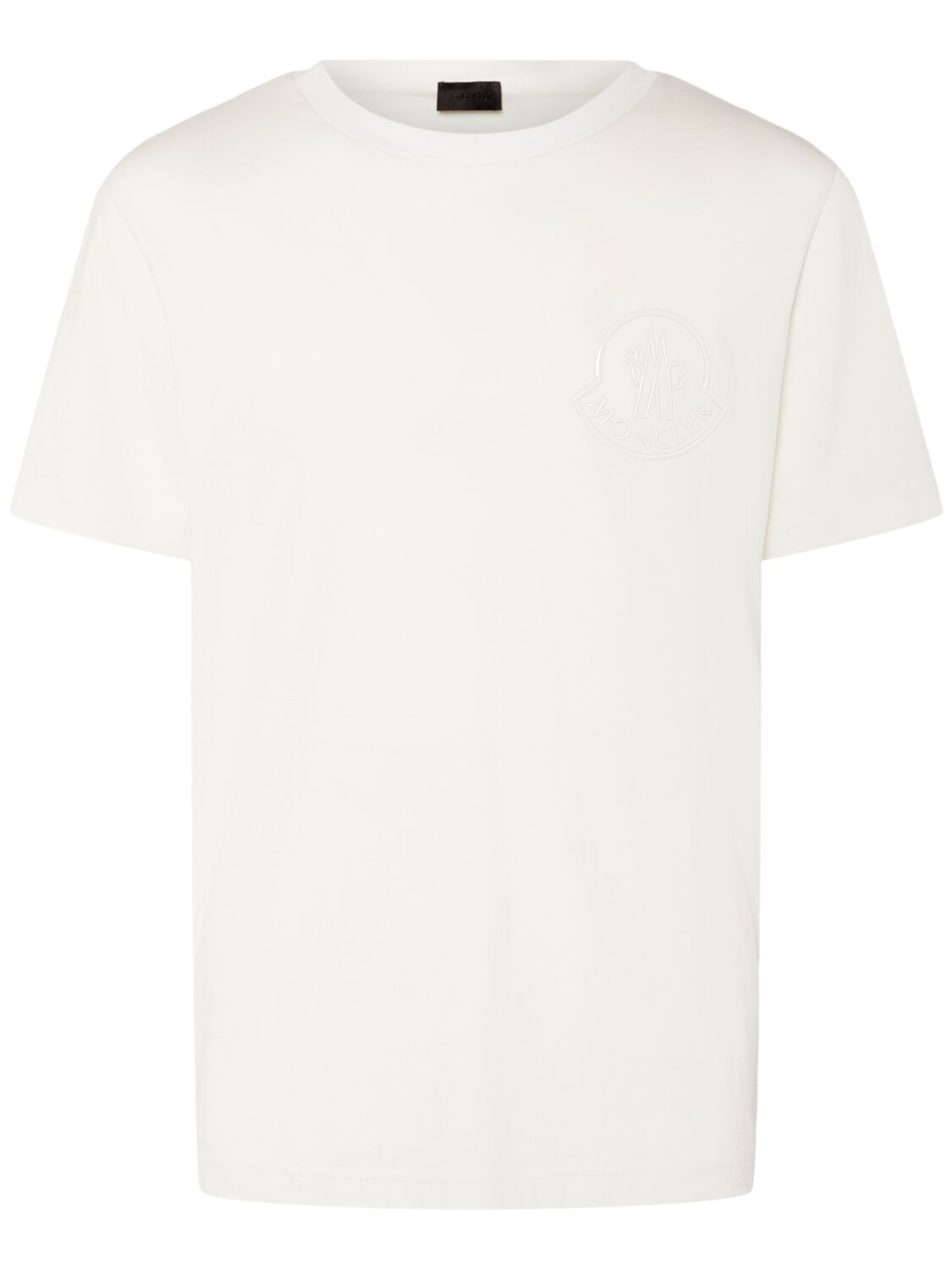 T-shirt En Coton À Logo Tridimensionnel - MONCLER - Modalova