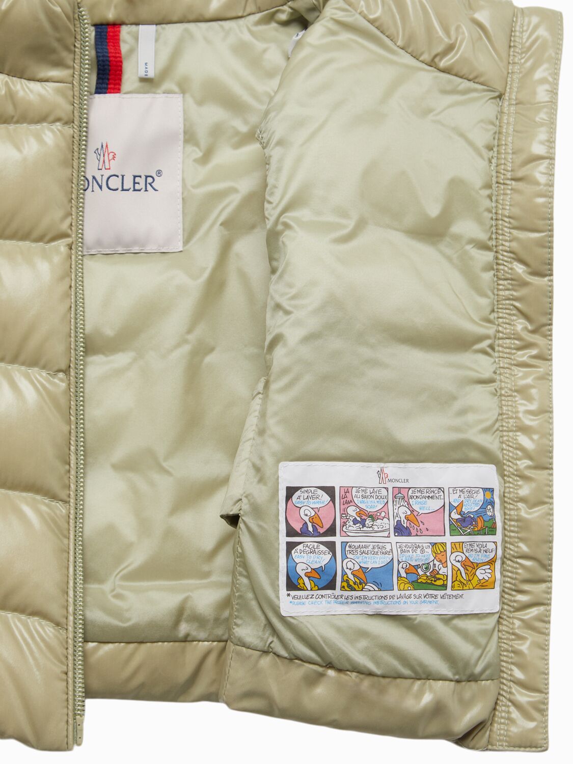 Moncler Ghany Nylon Down Vest In Multi