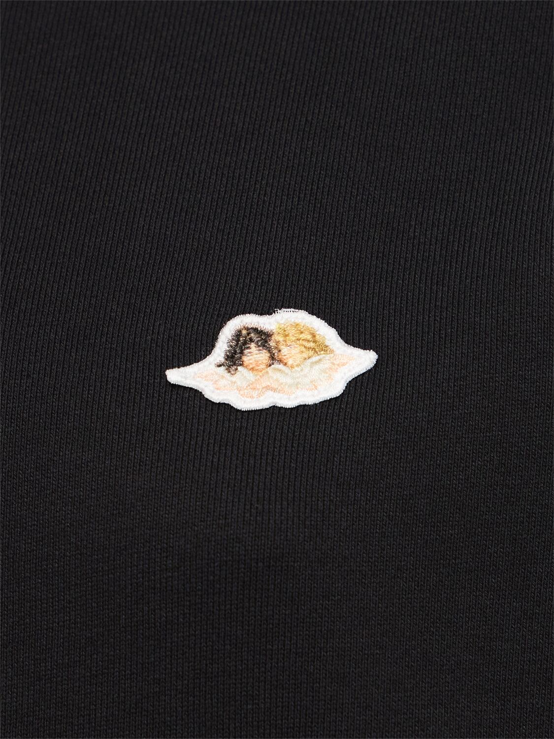 Fiorucci Angel Patch Regular Fit Sweatshirt In Black