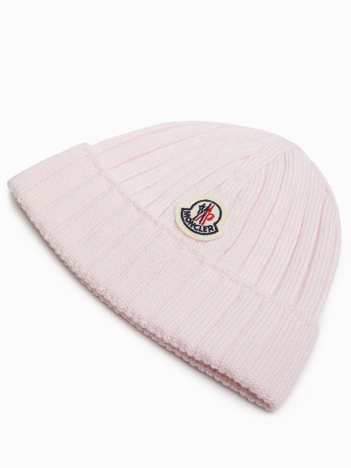 Moncler Logo Virgin Wool Beanie
