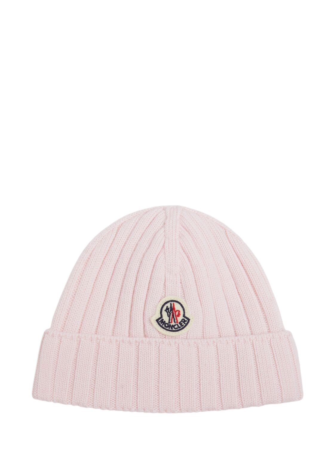Moncler Logo Virgin Wool Beanie