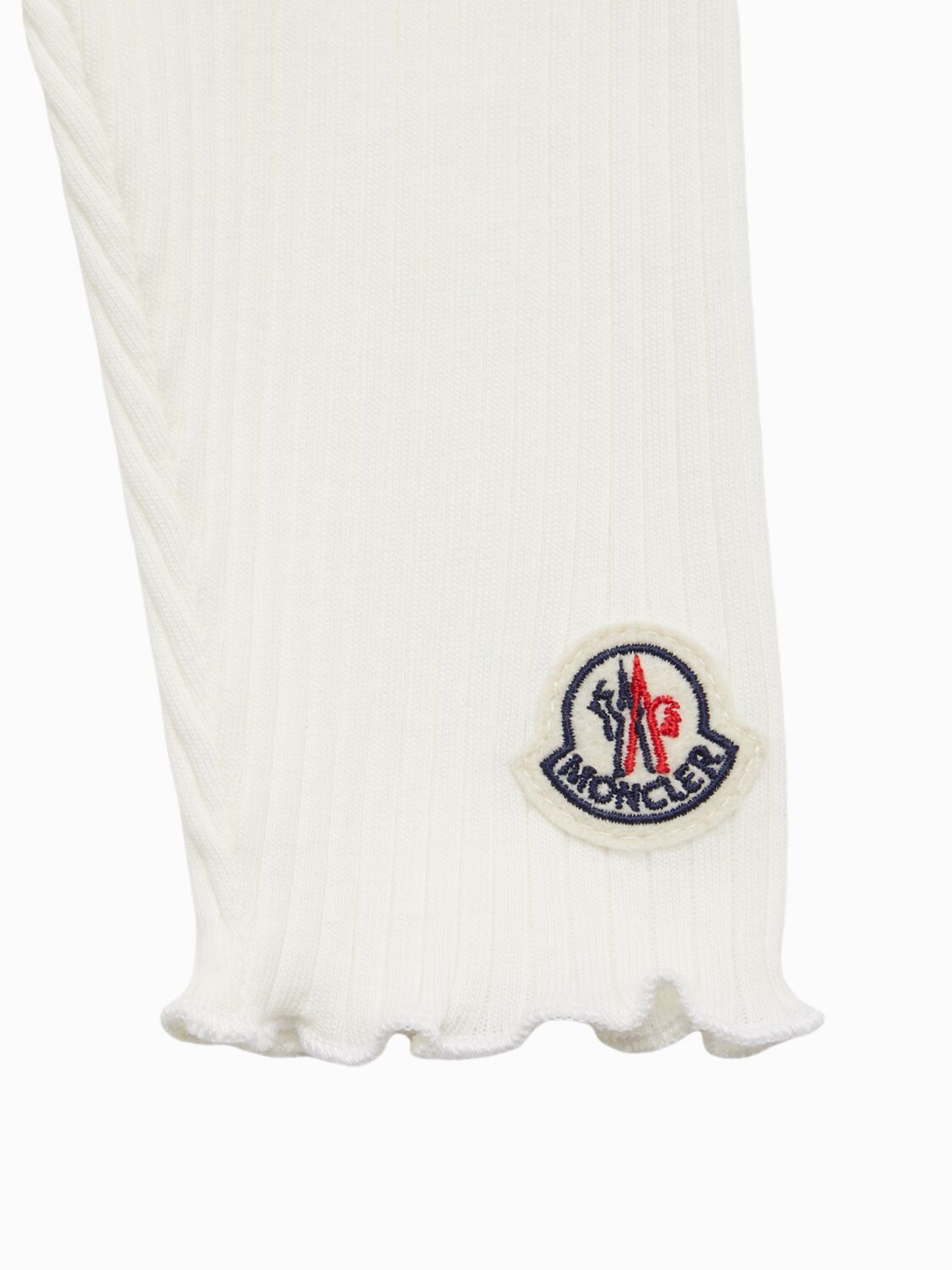 Moncler Logo Cotton Blend Leggings In Multi