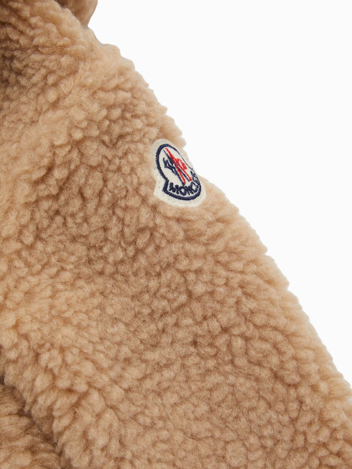 Moncler Teddy Ears Tech Zip-up Hoodie Jacket In Metallic
