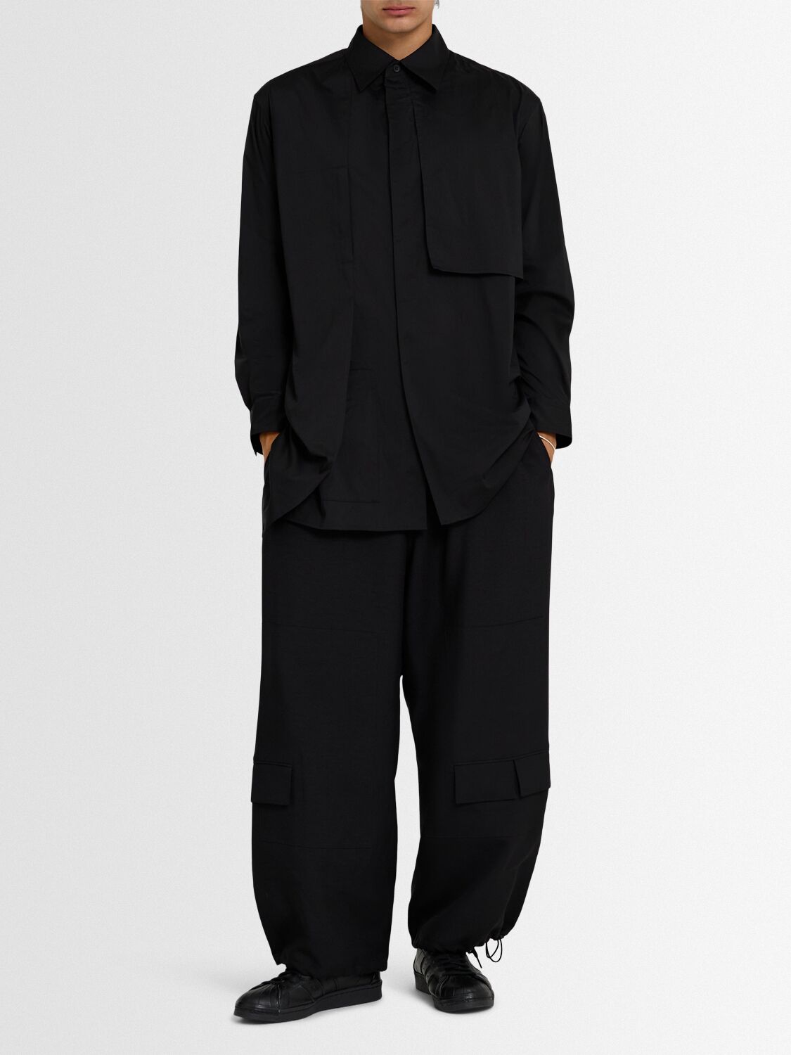 Asymmetric Cotton Blend Shirt